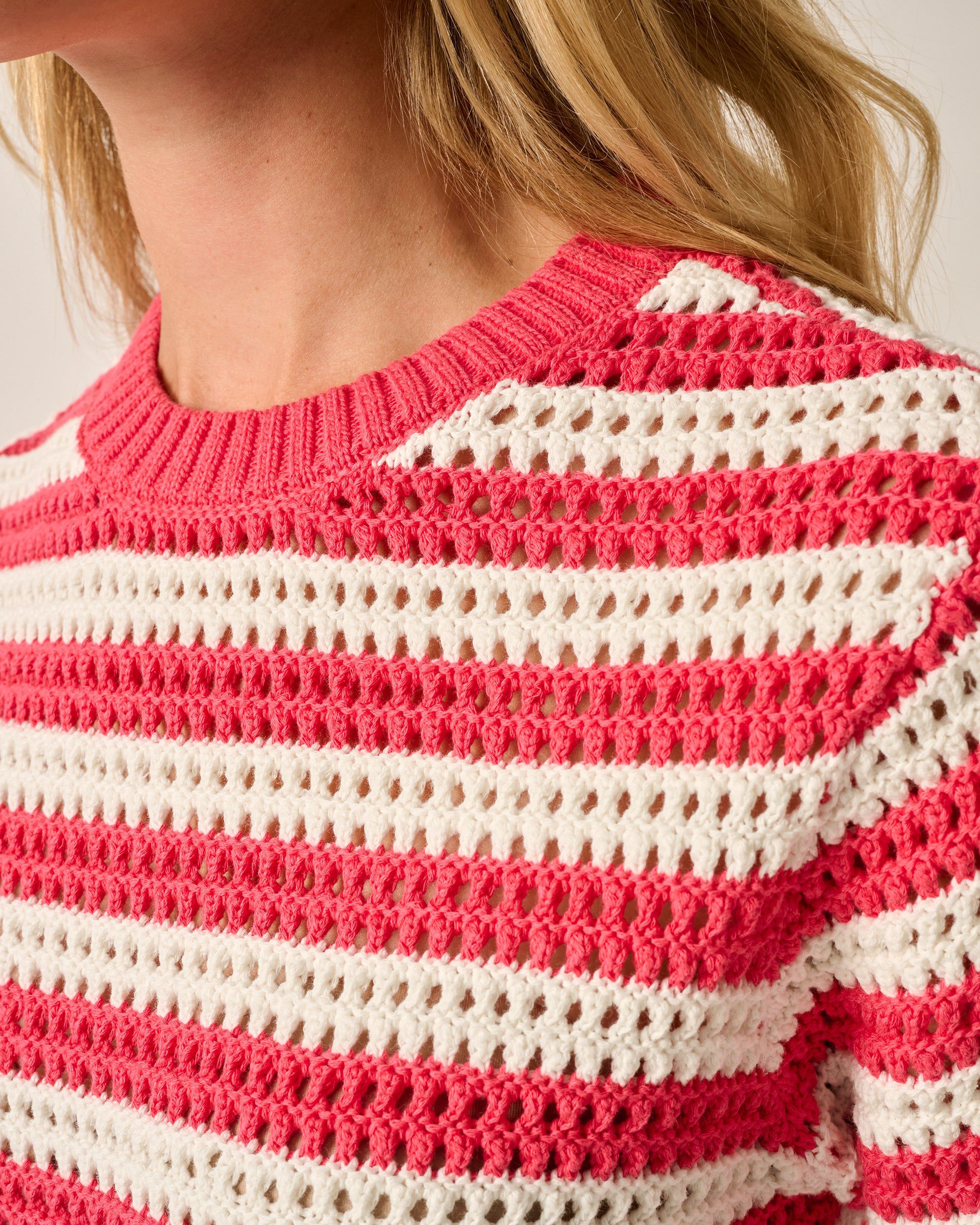 Aubrey Short Sleeve Cotton Sweater