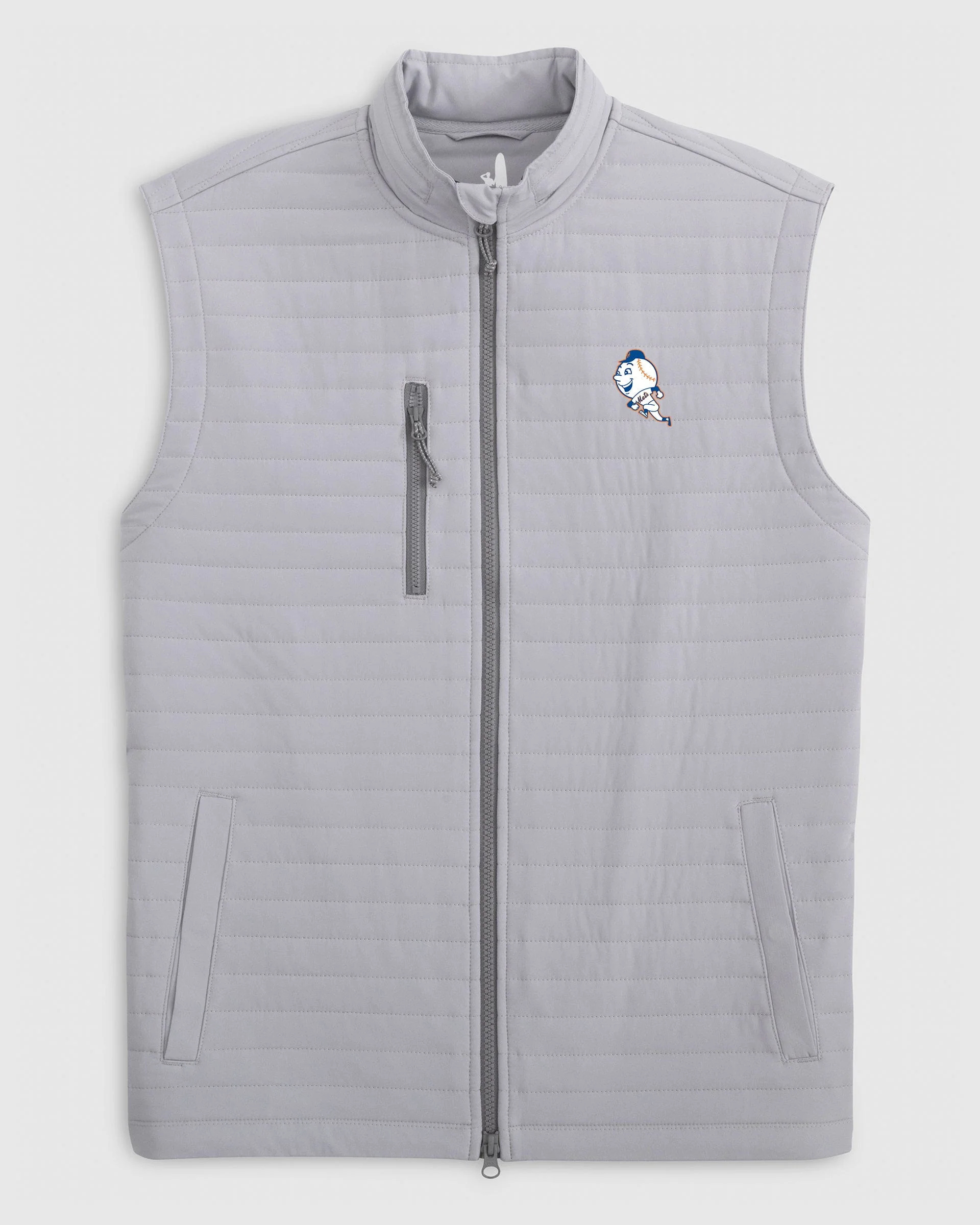 New York Mets Crosswind Quilted Performance Vest - Cooperstown Logo