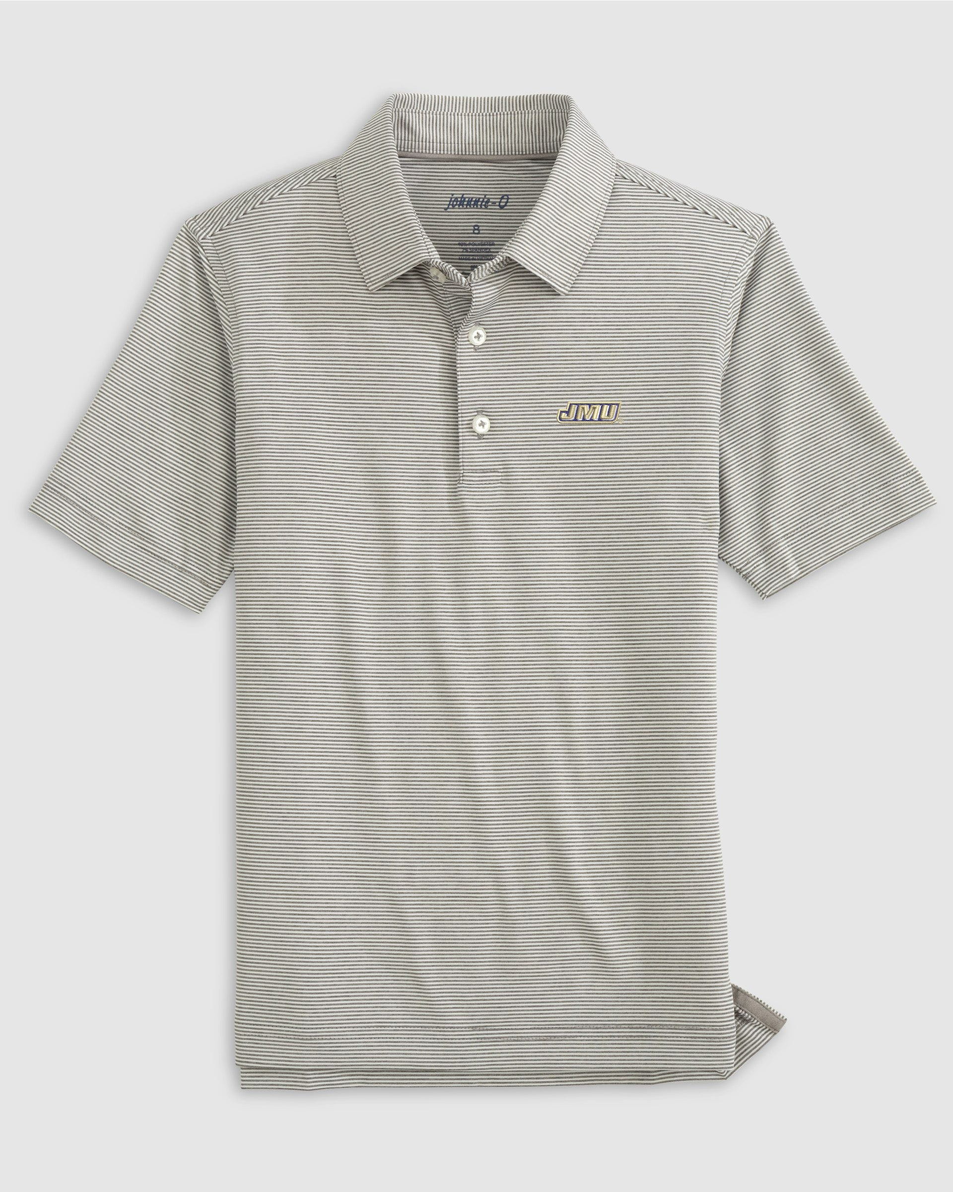 James Madison Lyndonn Jr. Striped Jersey Performance Polo