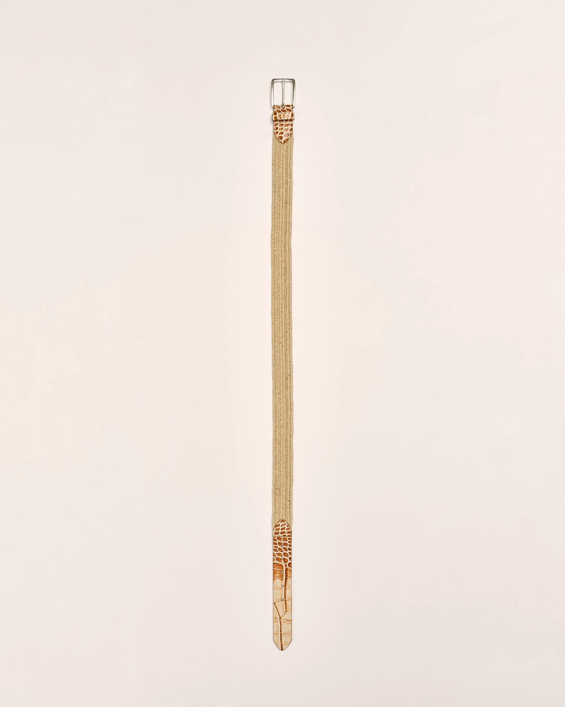 Crocco Tip Italian Linen Belt