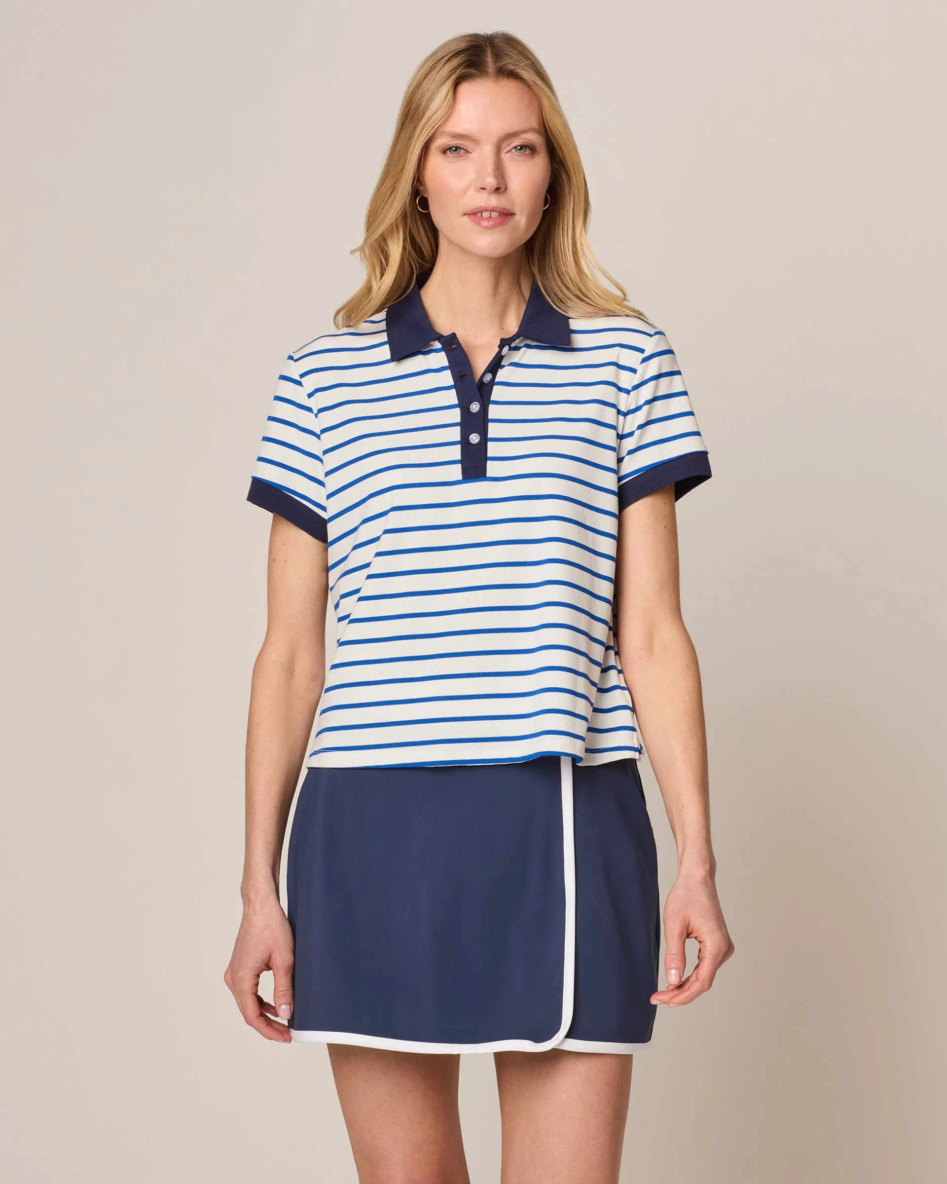 Maisie 4-Button Performance Polo