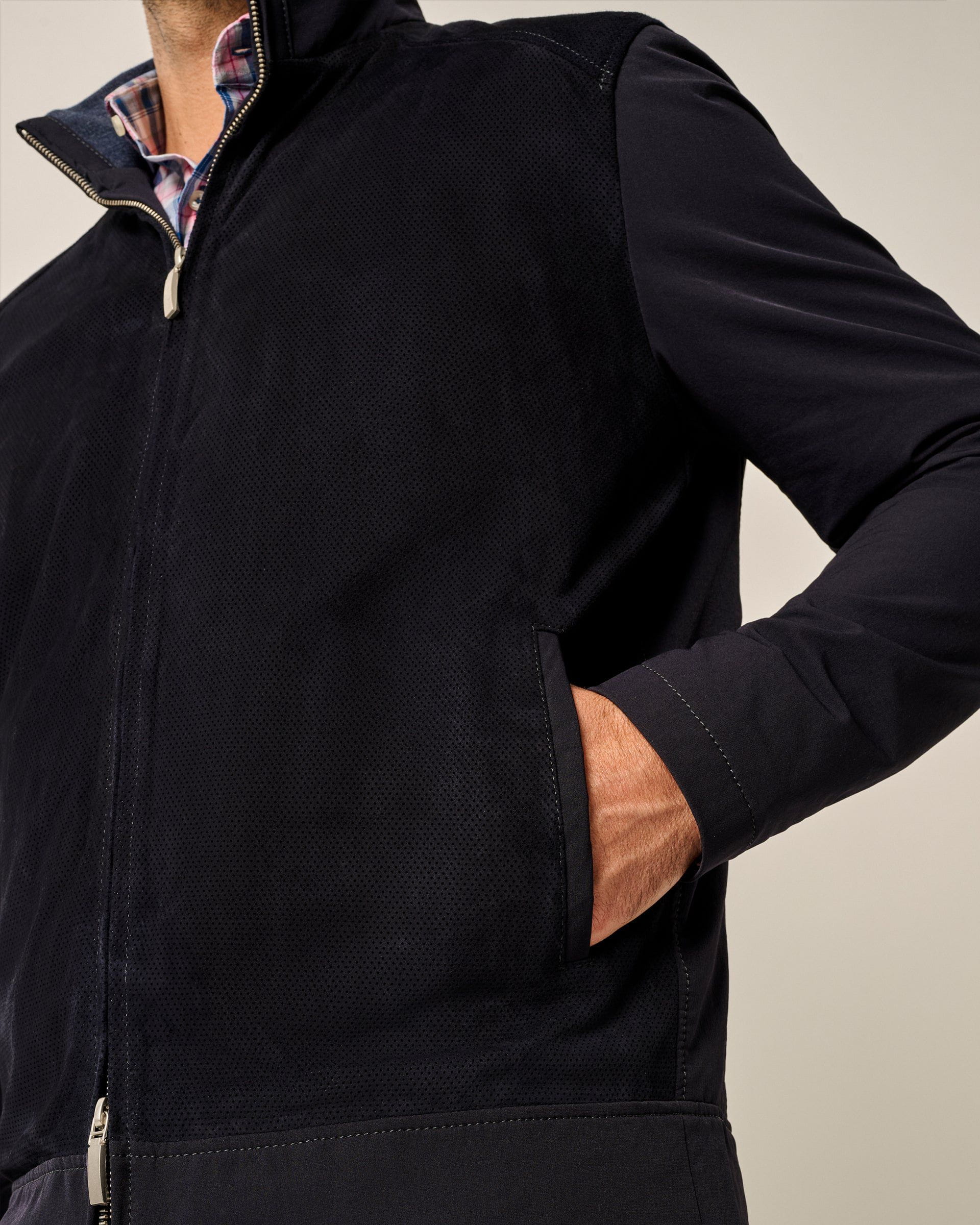 Agnelli Suede Mixed Media Jacket