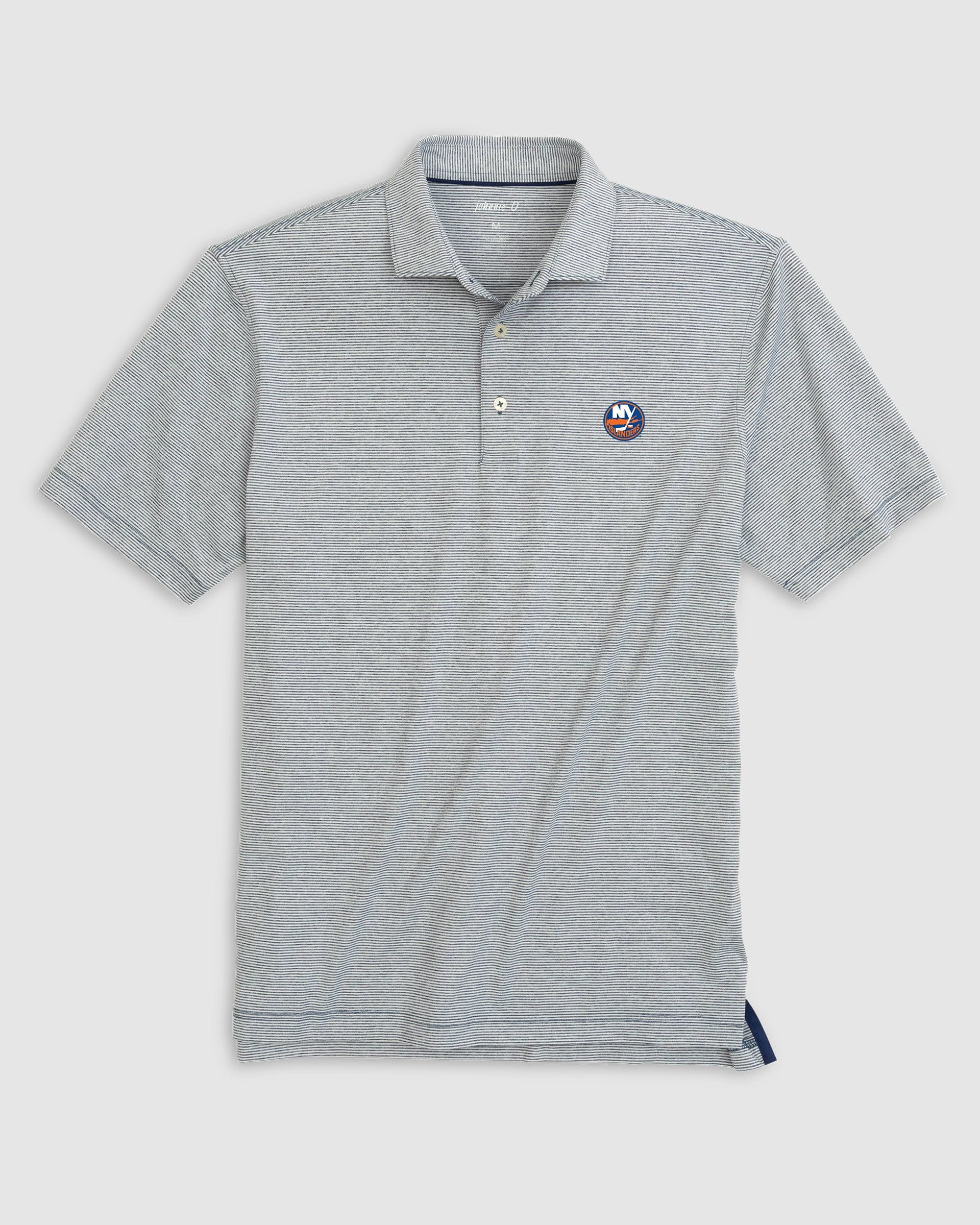 New York Islanders Lyndonn Striped Jersey Performance Polo