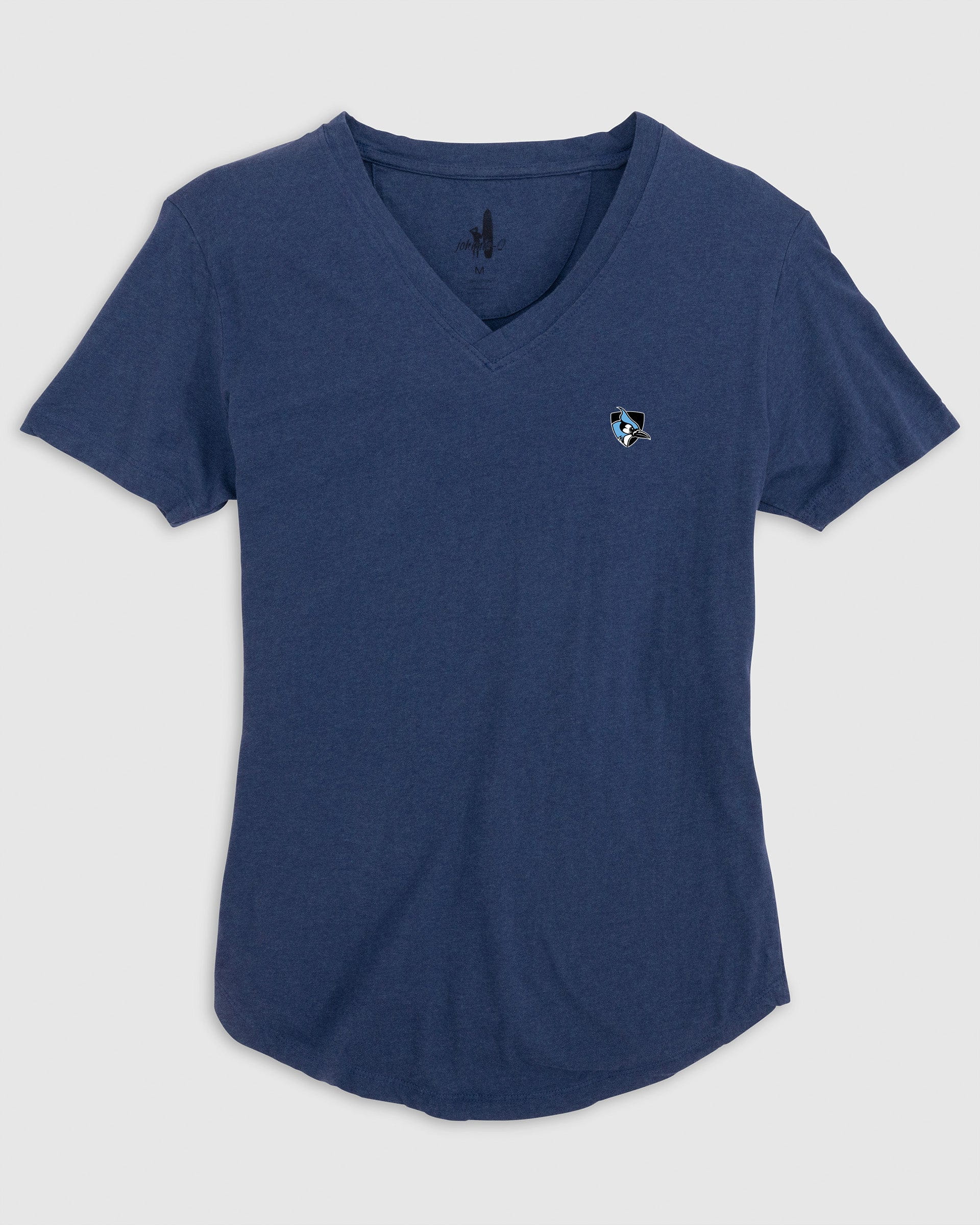 Johns Hopkins V-Neck T-Shirt- Athletic Logo