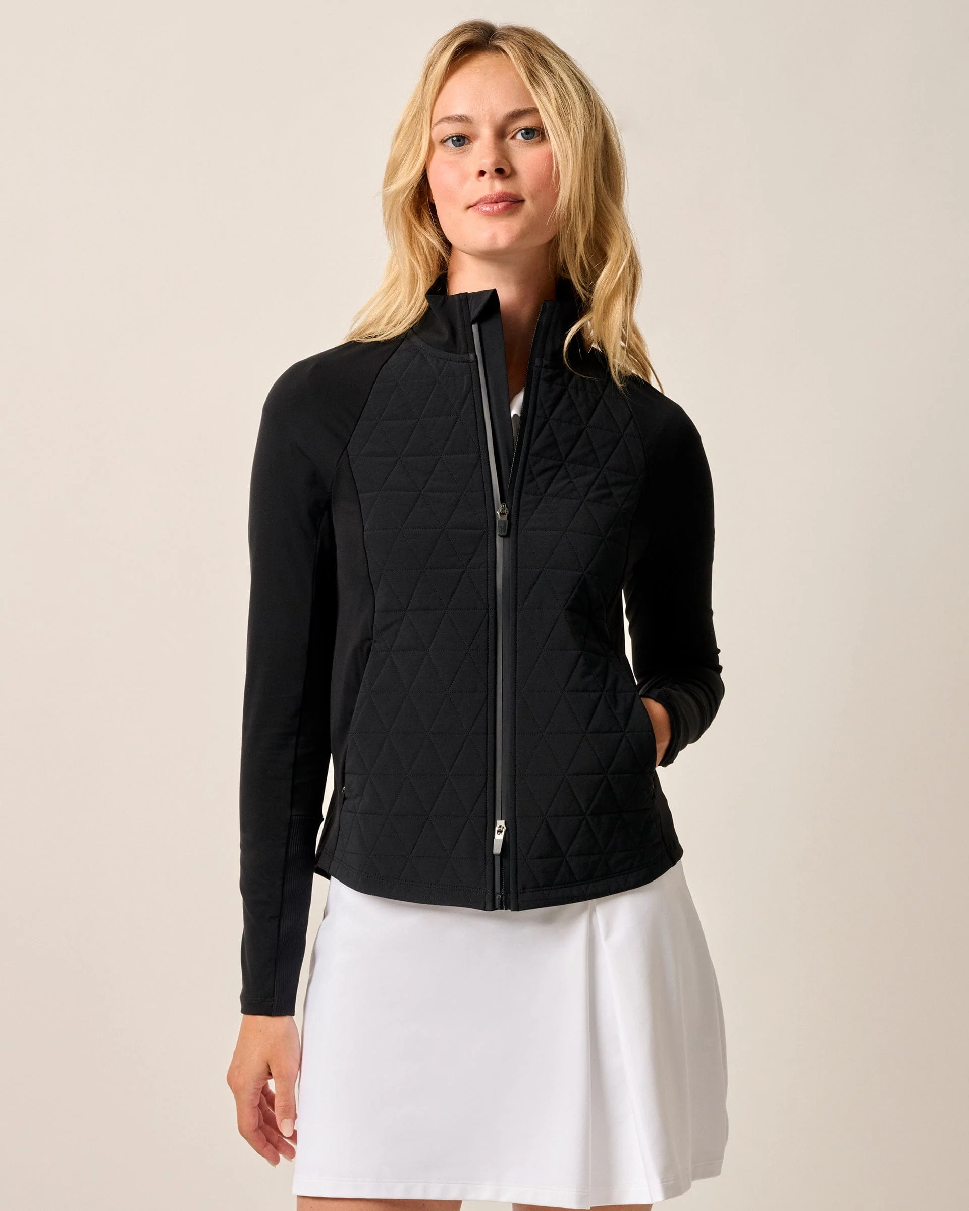 Hannah Performance Mixed Media Jacket