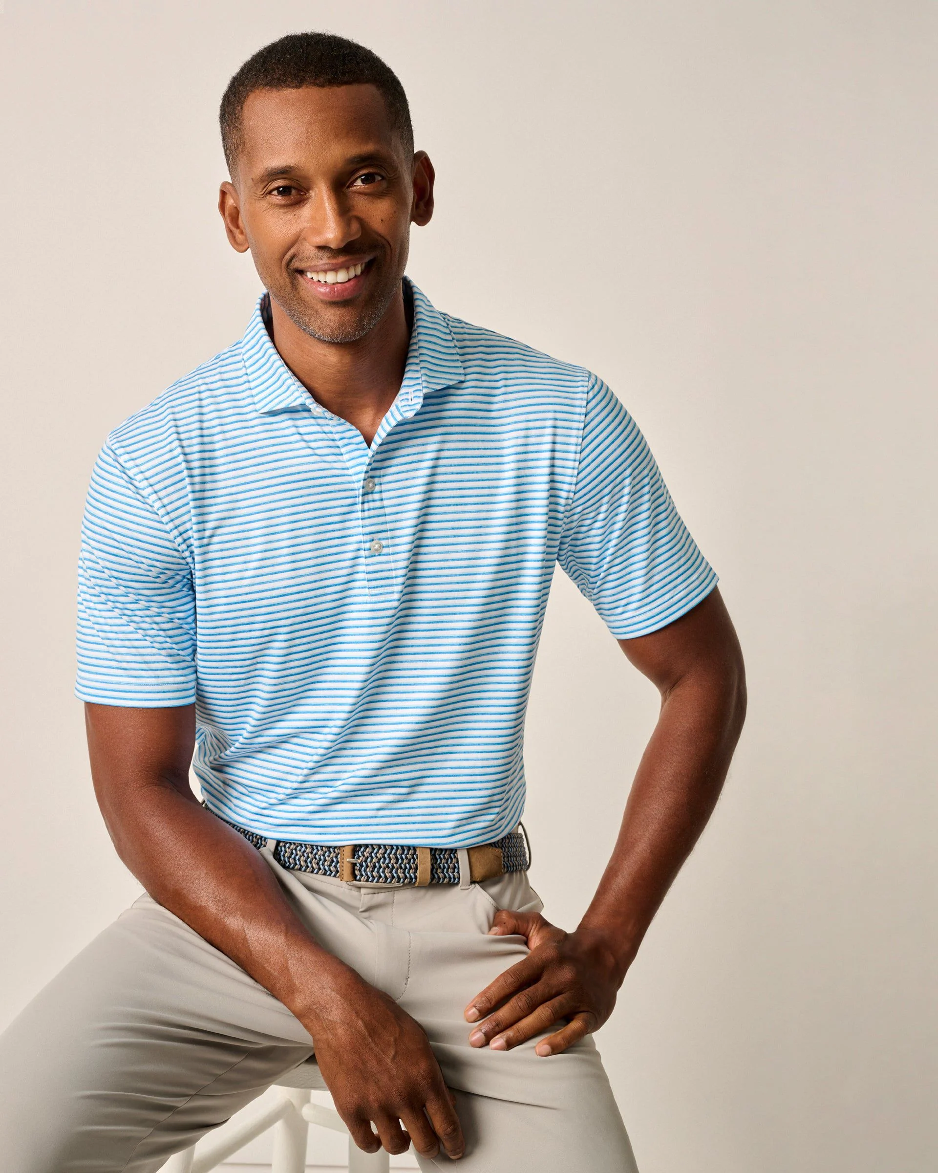 Featherweight Performance Polo - Warwick Stripe