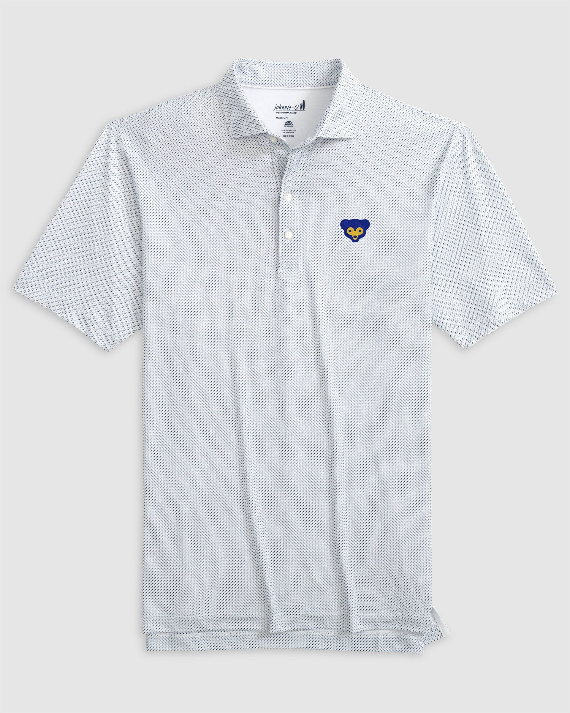 Chicago Cubs Tee Time Performance Jersey Polo - Cooperstown Logo