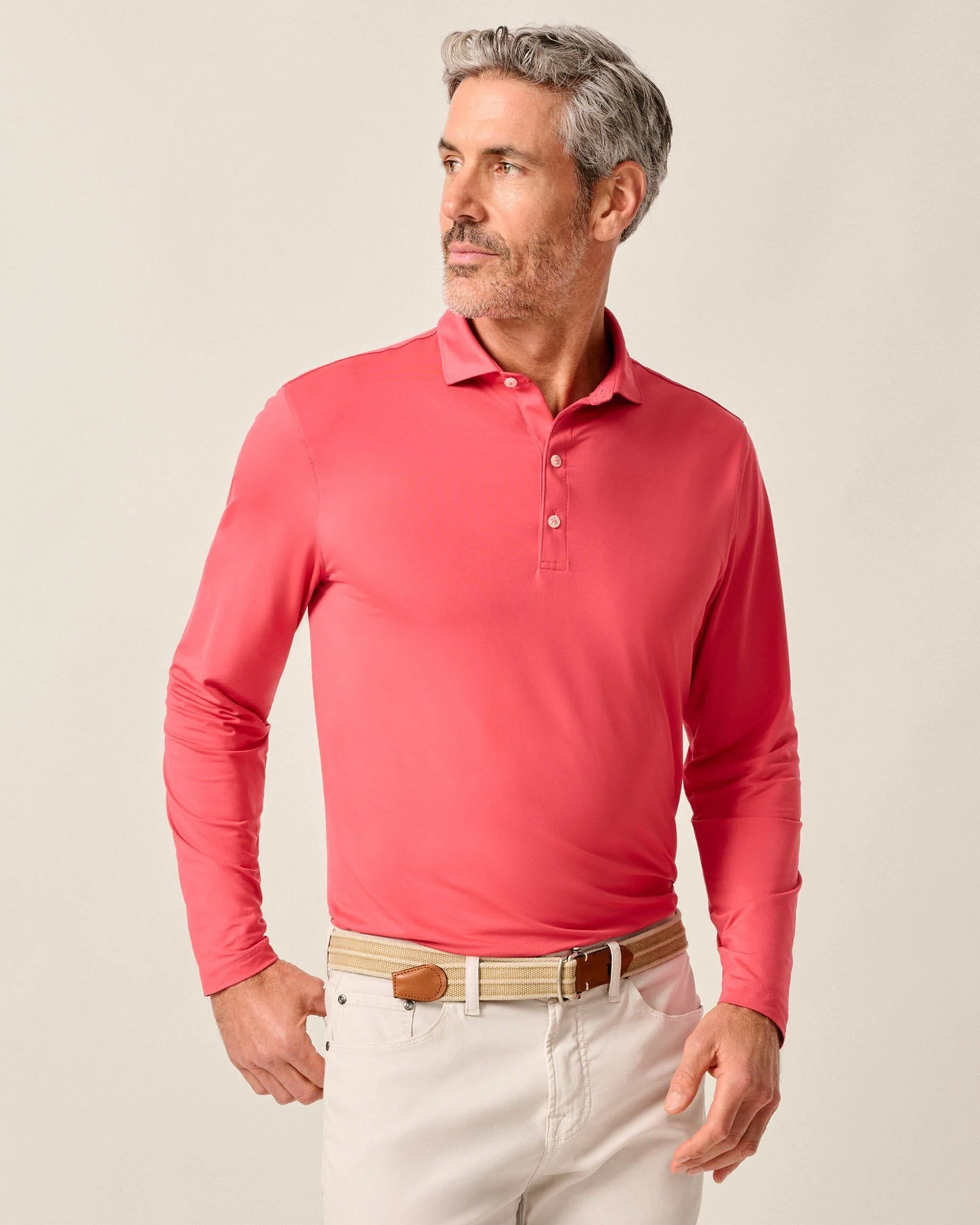 Featherweight Long Sleeve Performance Polo - Swing