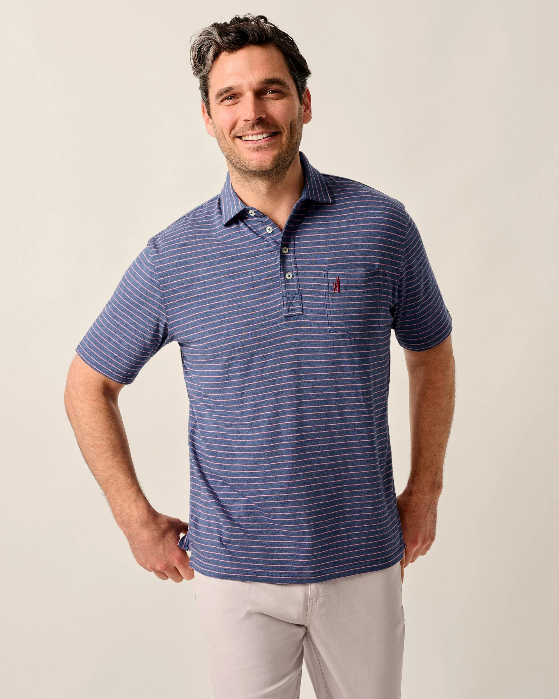 Original 4-Button Polo - Ryan Stripe