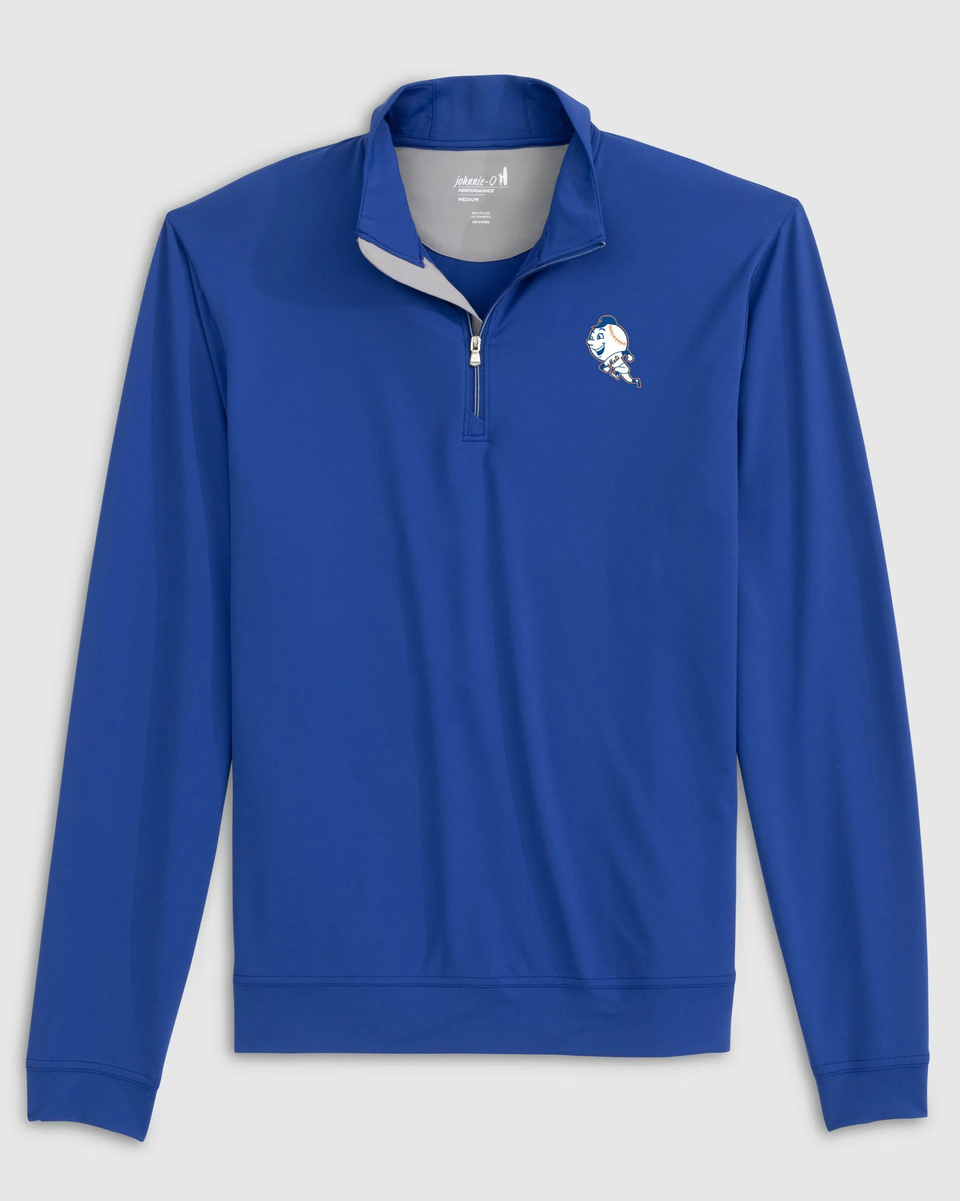 New York Mets Motion Performance 1/4 Zip - Cooperstown Logo