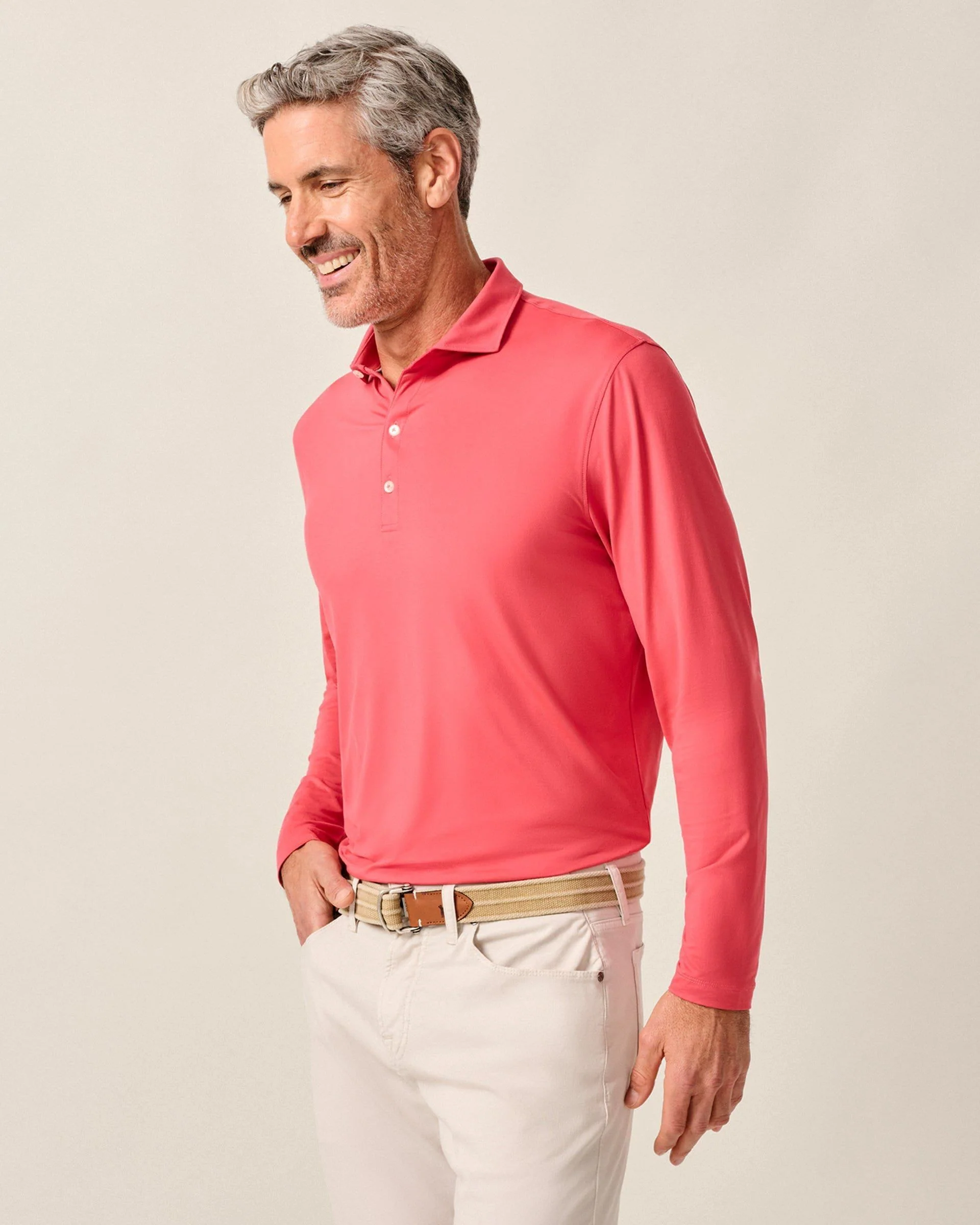Featherweight Long Sleeve Performance Polo - Swing