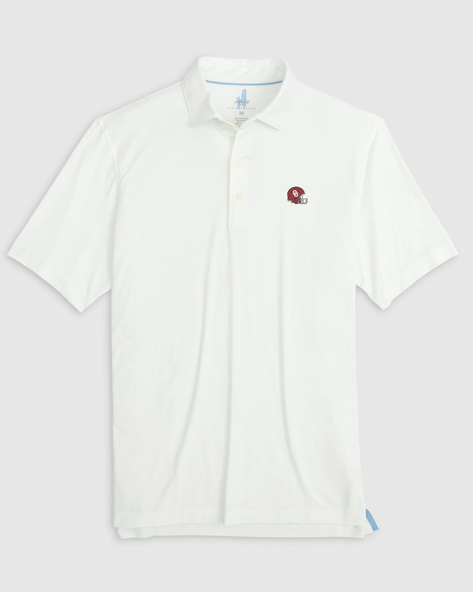 Oklahoma Huronn Featherweight Performance Polo - Helmet Logo