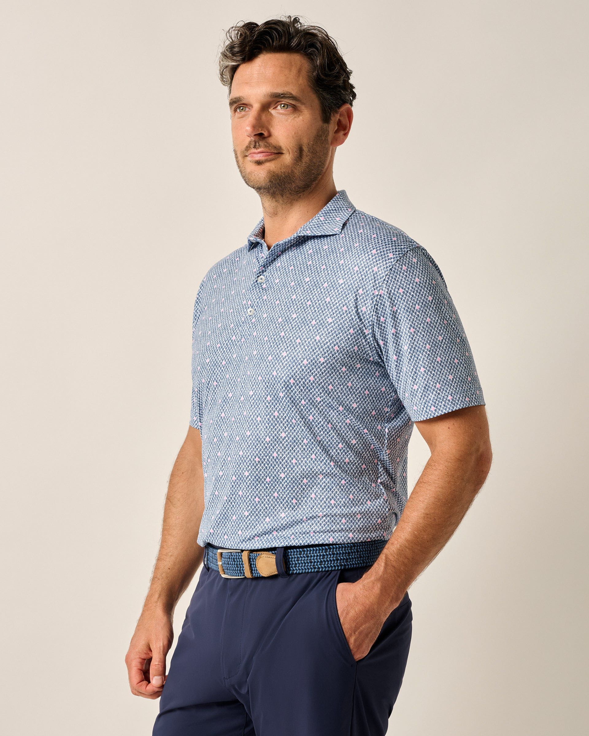 Featherweight Performance Polo - Fernando Print