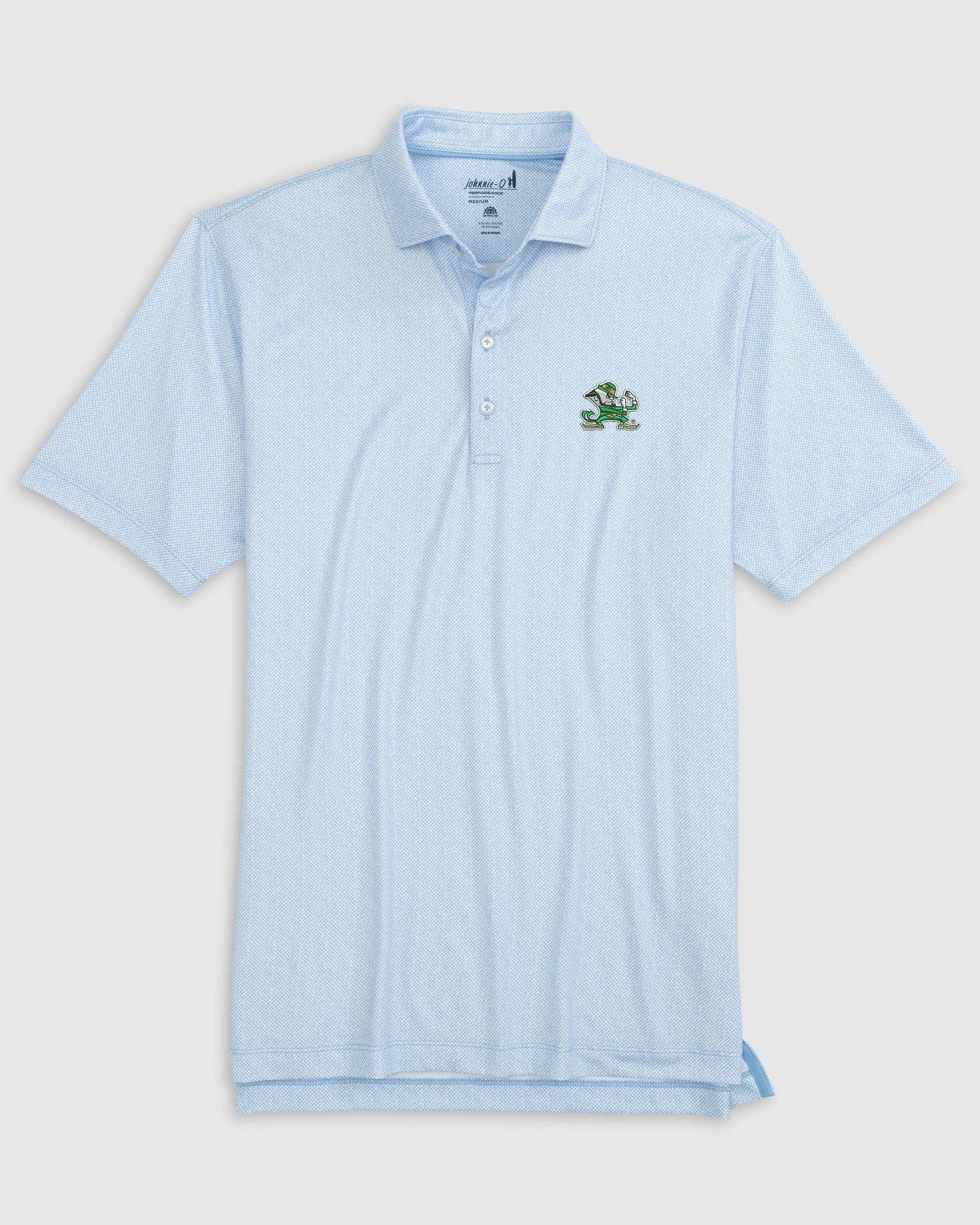 Notre Dame Hinson Jersey Performance Polo - Leprechaun Logo