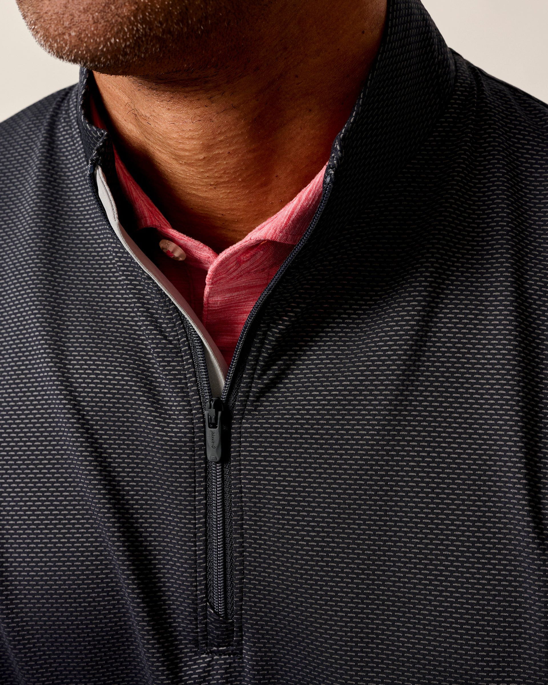 Jamie Jacquard Stretch 1/4-Zip Pullover