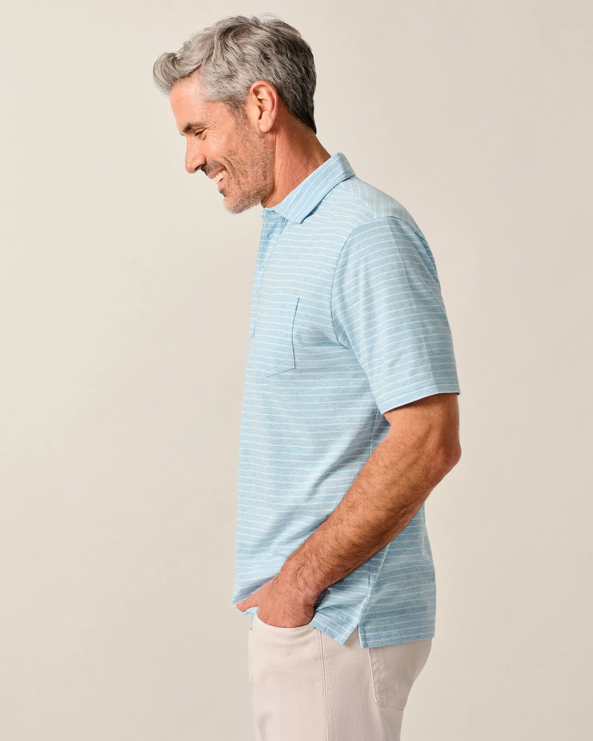 Original 4-Button Polo - Ryan Stripe