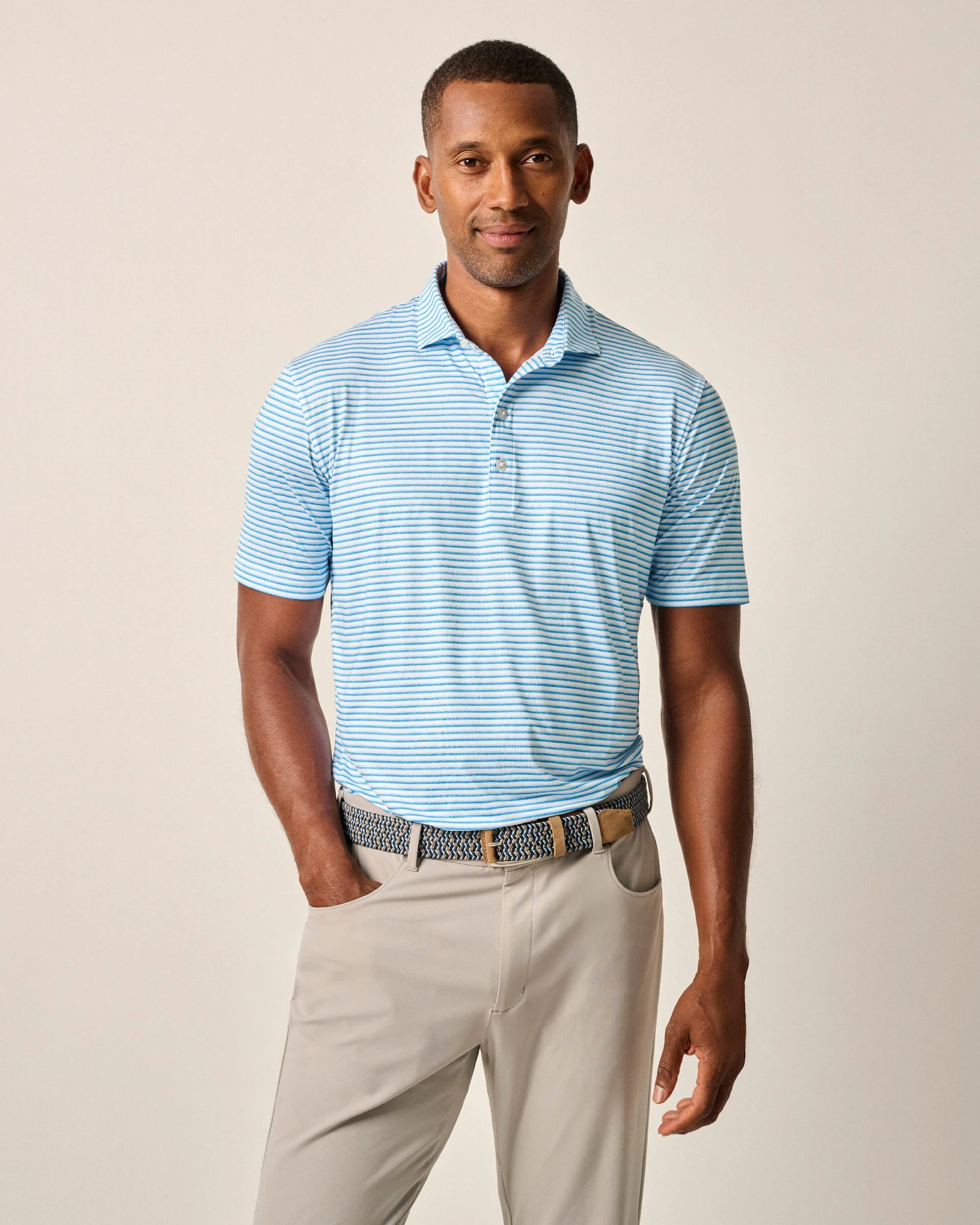 Featherweight Performance Polo - Warwick Stripe