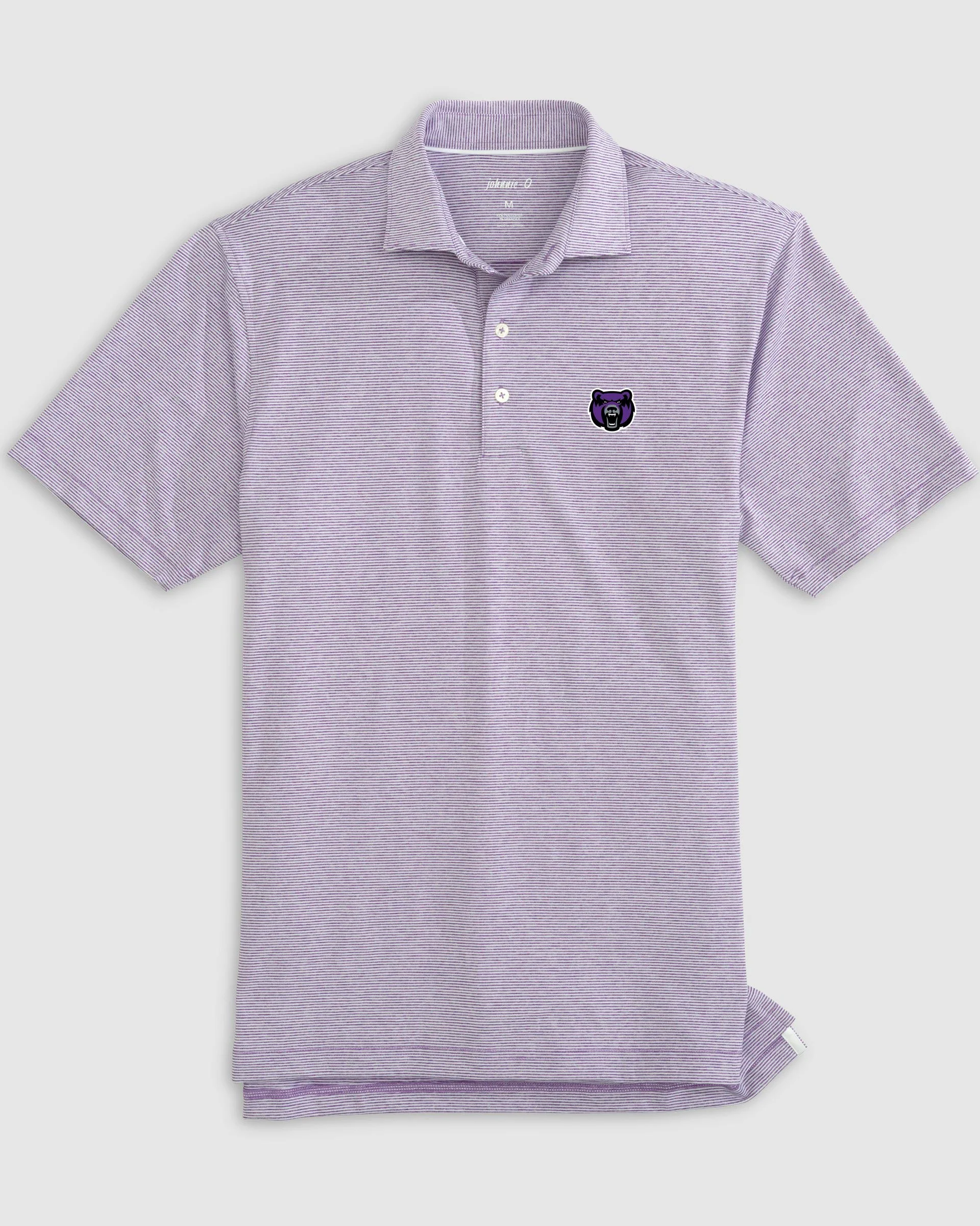 Central Arkansas Lyndonn Striped Jersey Performance Polo