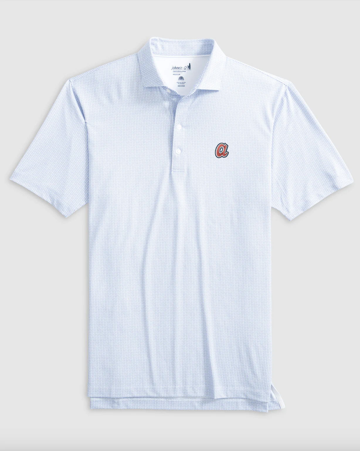 Atlanta Braves Slade Performance Jersey Printed Polo - Cooperstown Logo