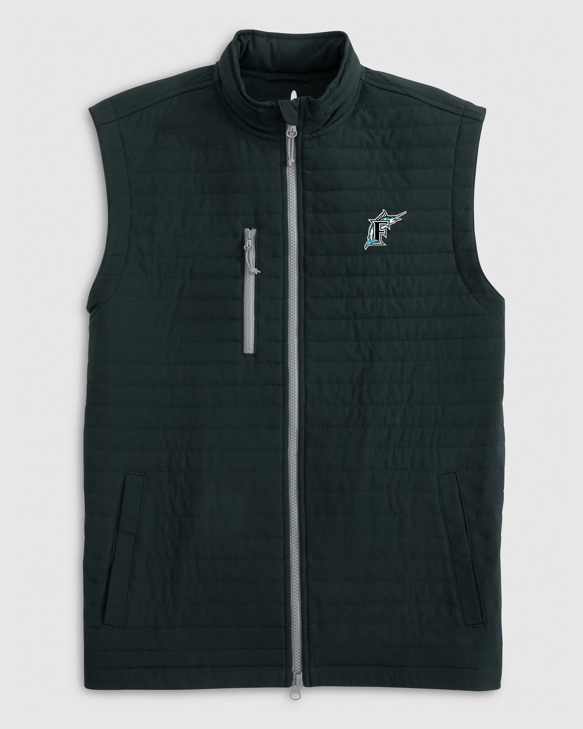 Miami Marlins Crosswind Quilted Performance Vest - Cooperstown Logo