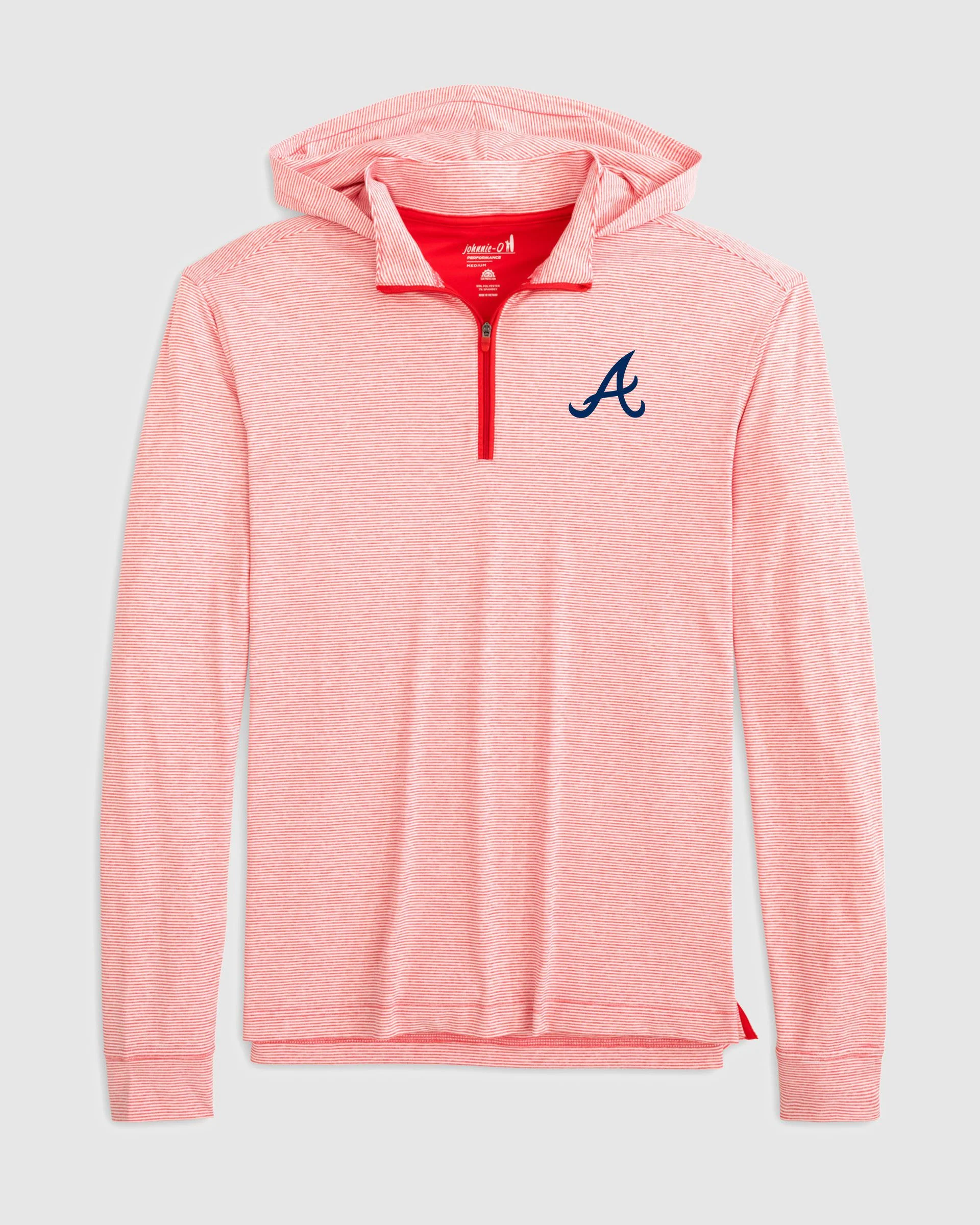 Atlanta Braves Hybrid Performance 1/4 Zip Hoodie