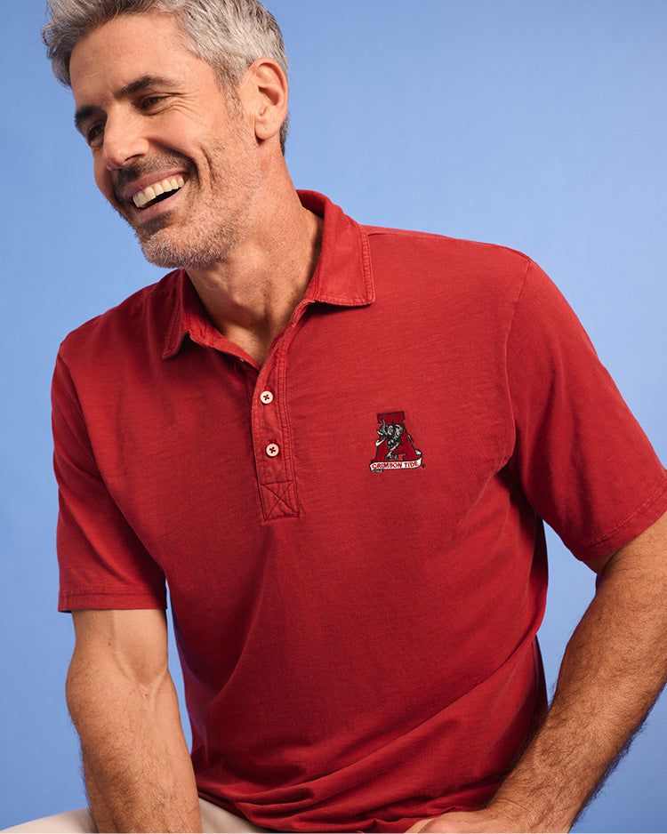 Alabama Coastal Wash Original Polo - Vault Logo