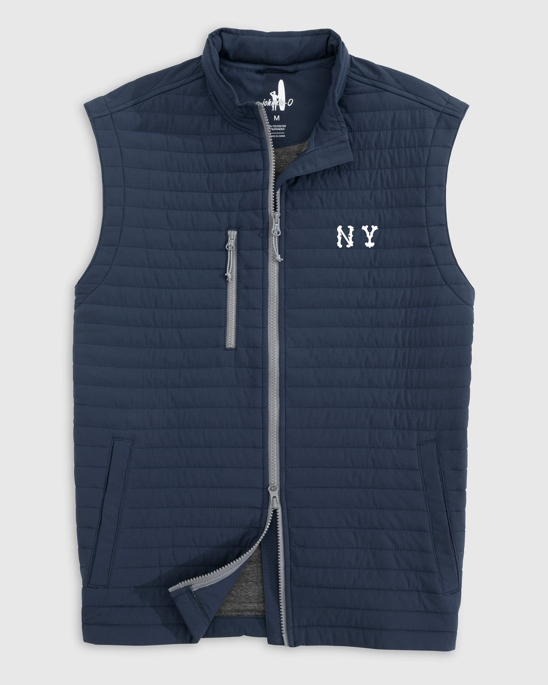 New York Yankees Crosswind Quilted Performance Vest - Cooperstown Logo