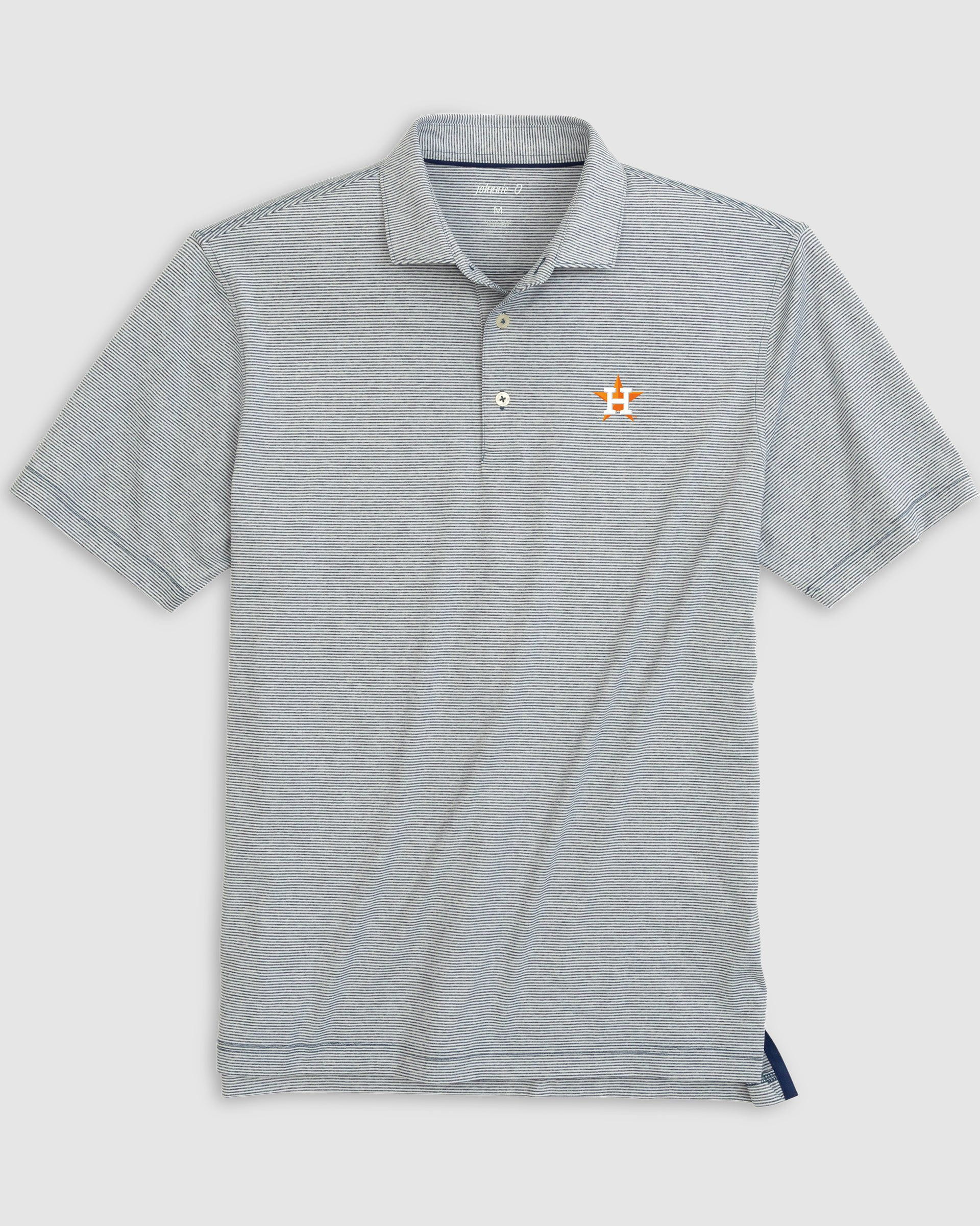 Houston Astros Lyndonn Striped Jersey Performance Polo