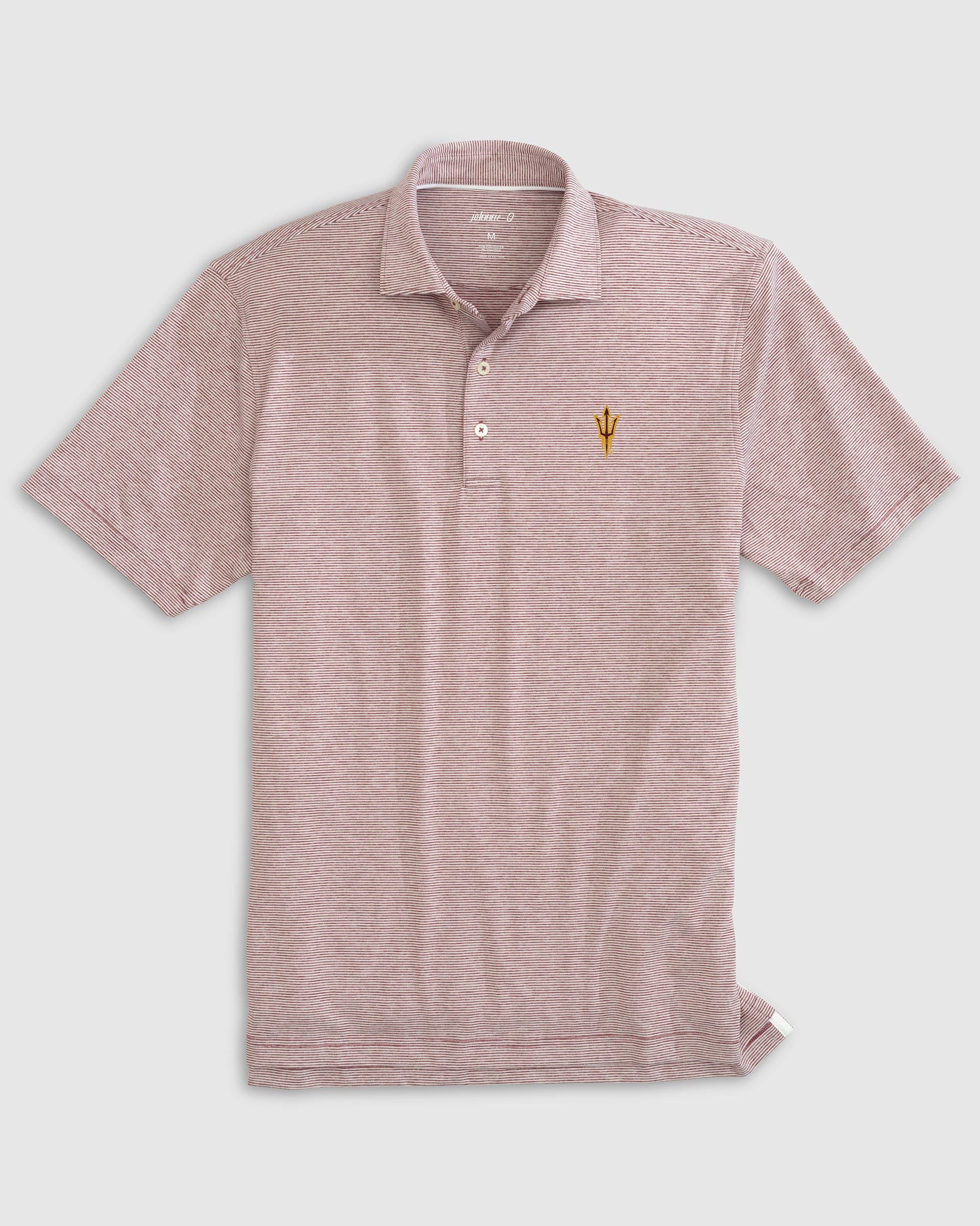 Arizona State Lyndonn Striped Jersey Performance Polo