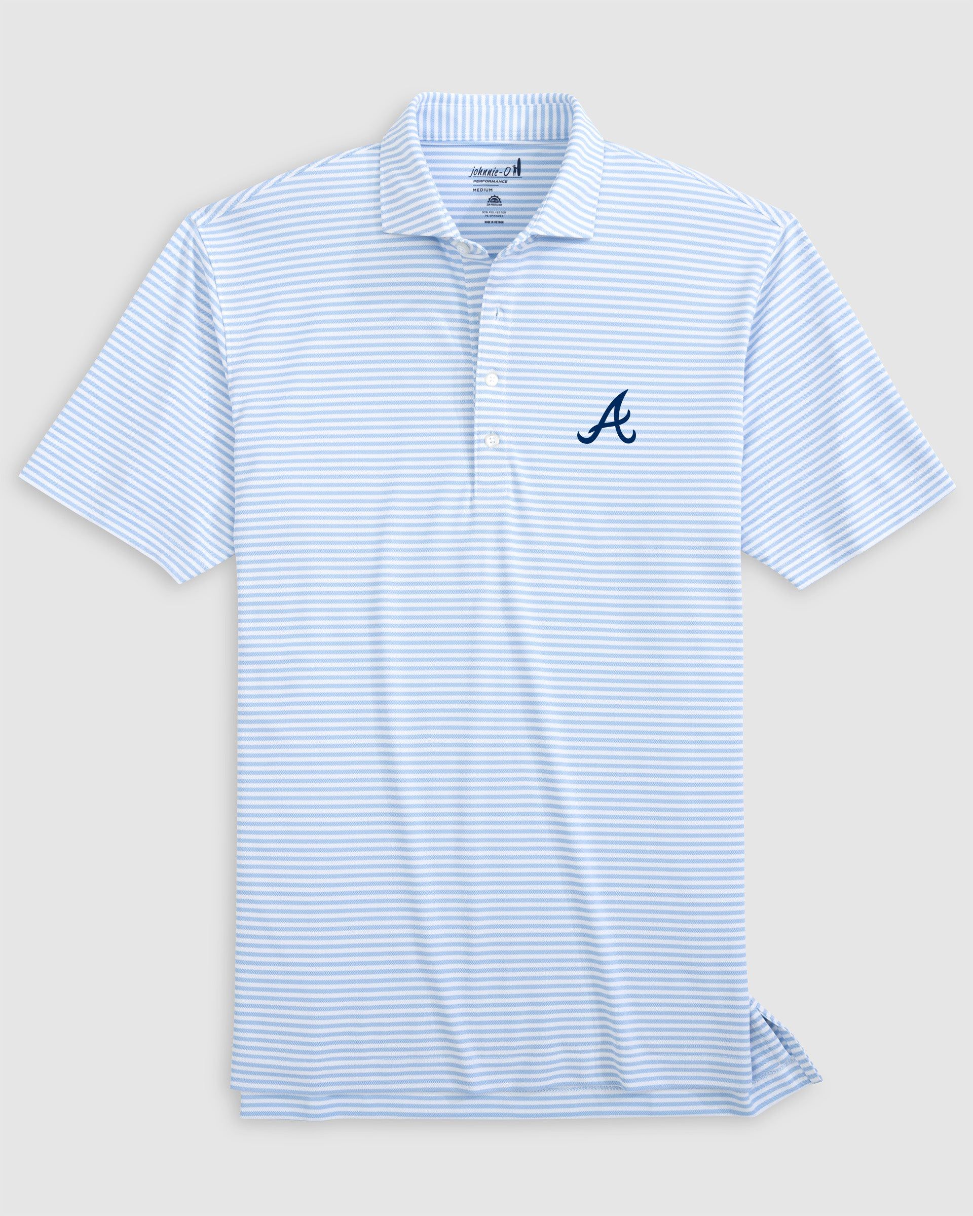 Atlanta Braves Stetsons Performance Mesh Polo
