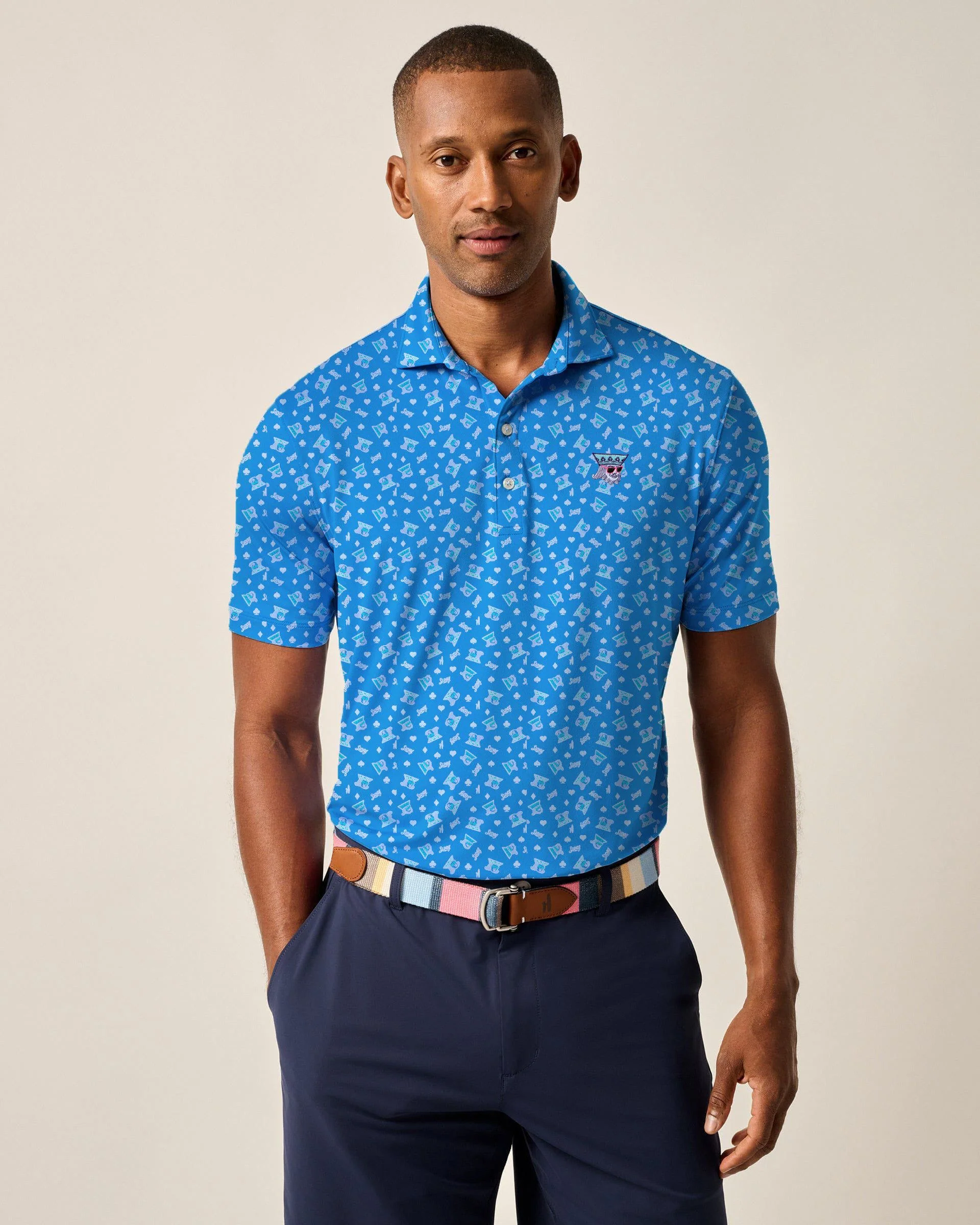 SWAG Golf x Johnnie-O Performance Polo - Blackjack