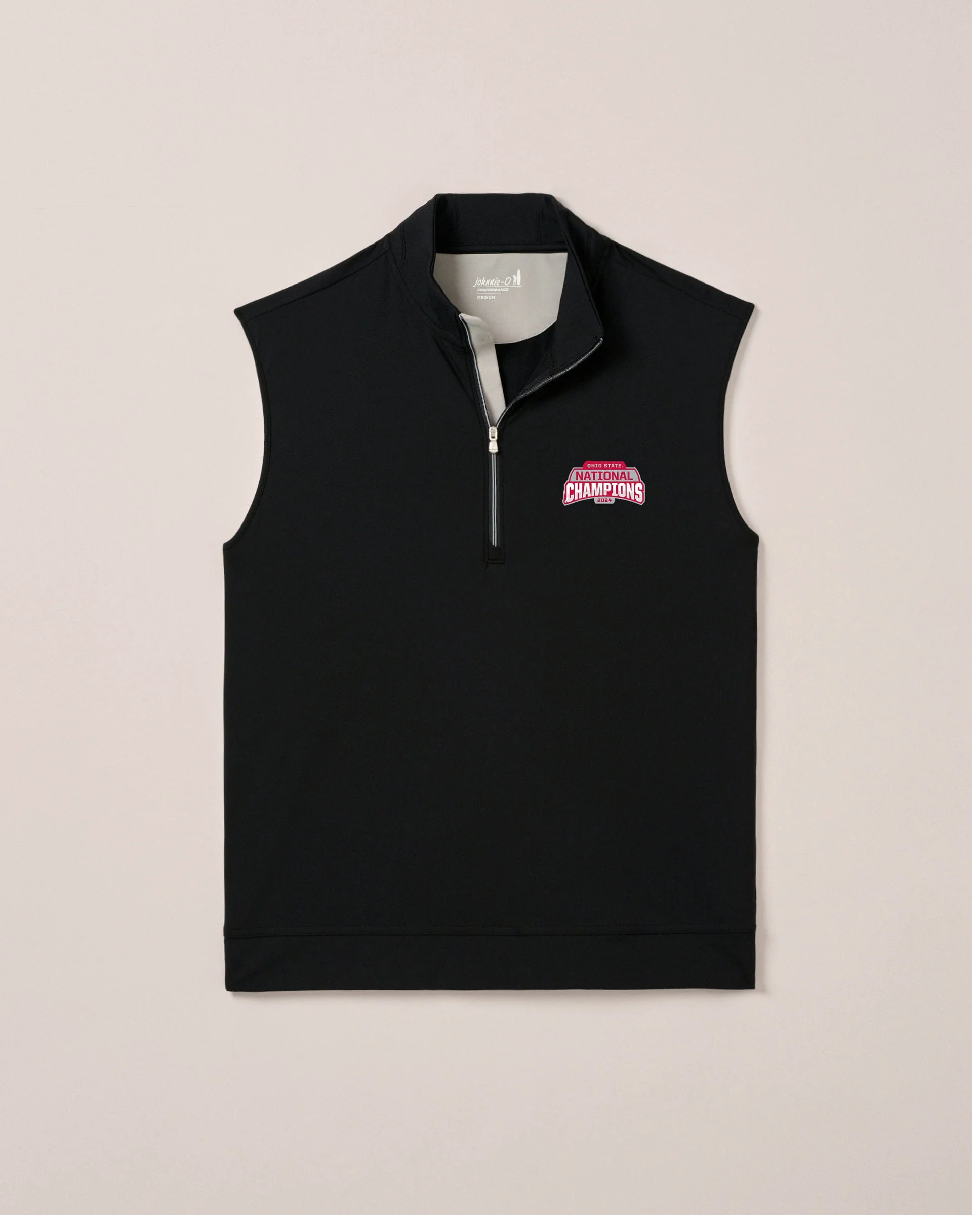 Ohio State Torque 1/4 Zip Performance Vest - 2024 CFP Champions Logo