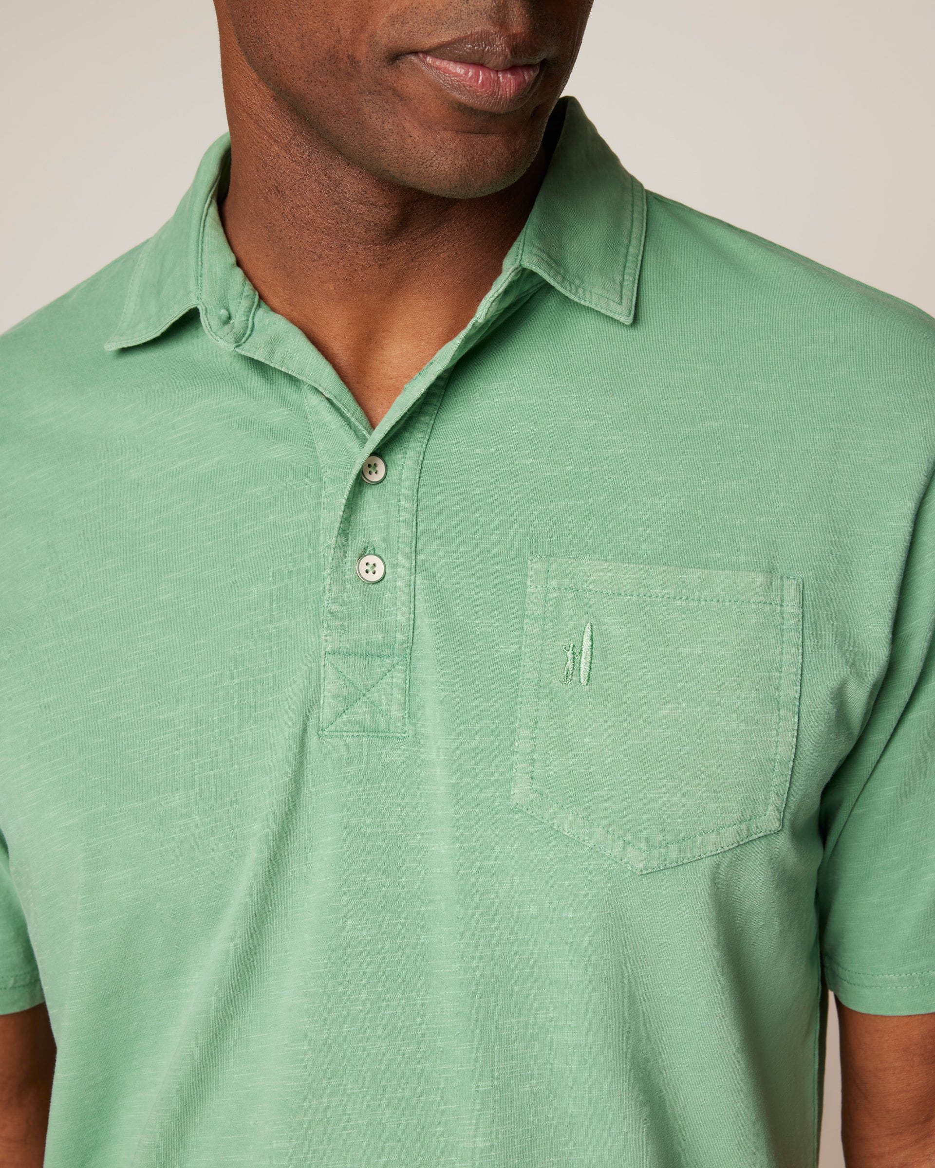 Original 4-Button Polo - Coastal Wash