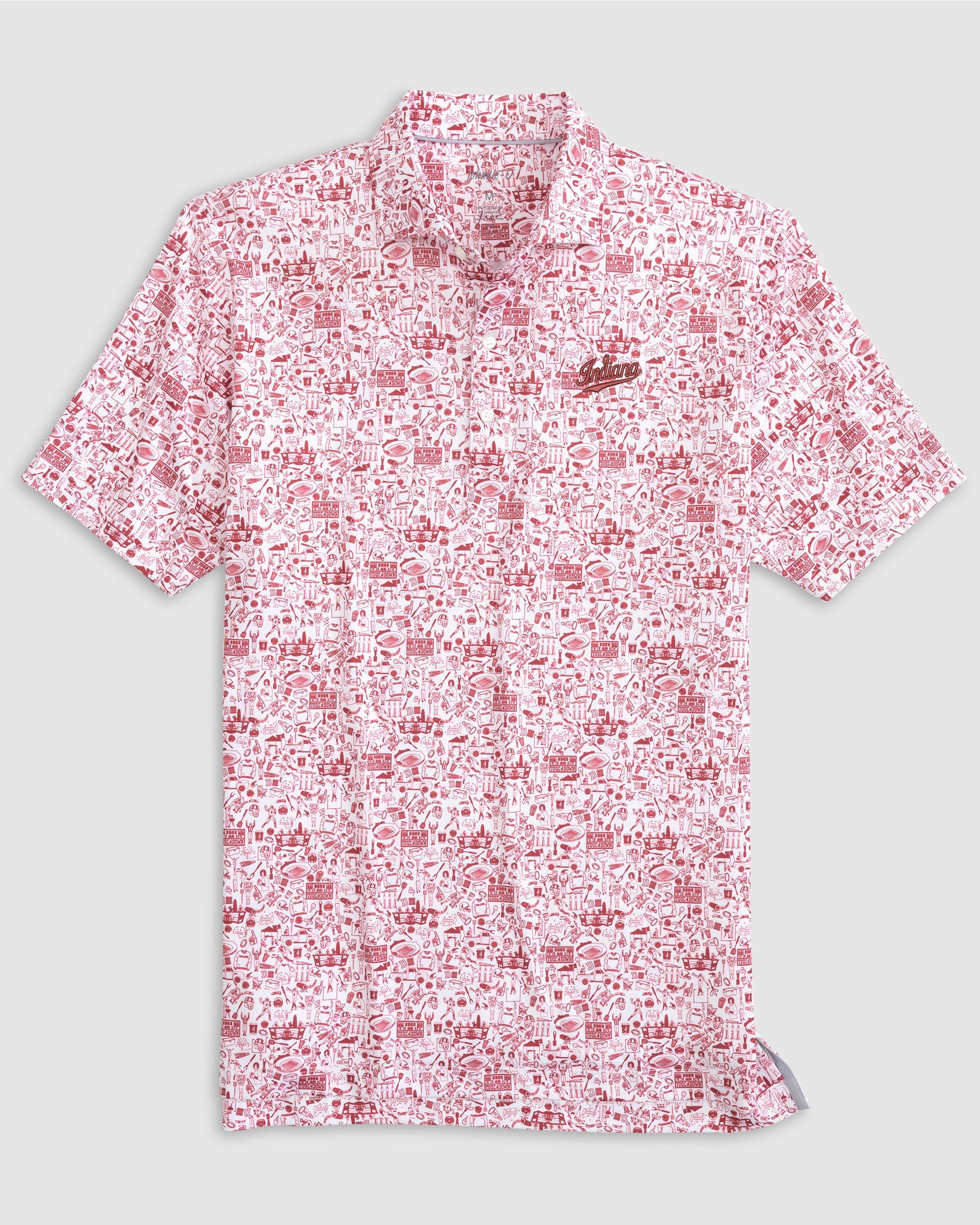 Indiana Tailgater 2.0 Jr. Printed Jersey Performance Polo  - Script Logo