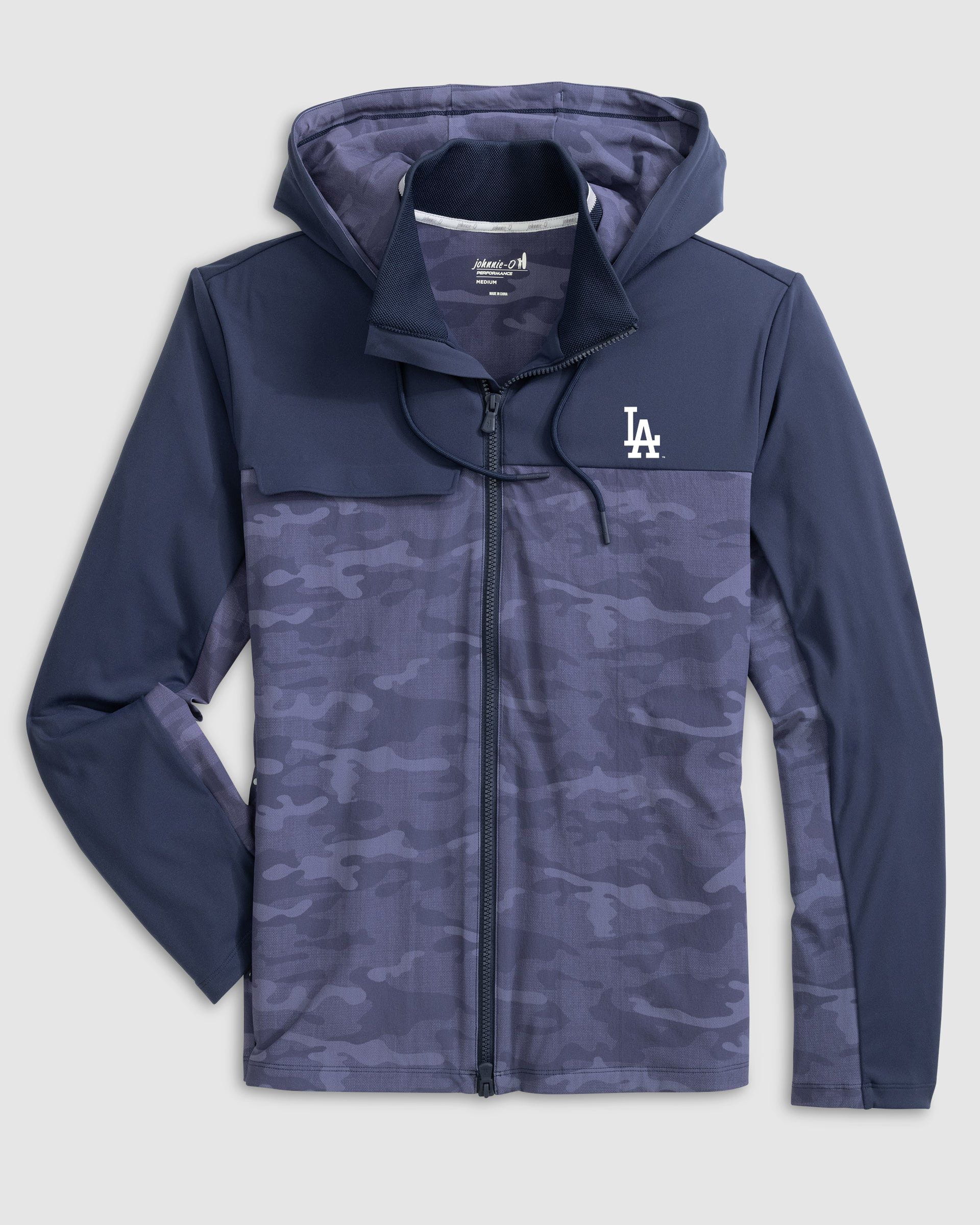 Los Angeles Dodgers Callahan Camo Hooded Performance Jacket