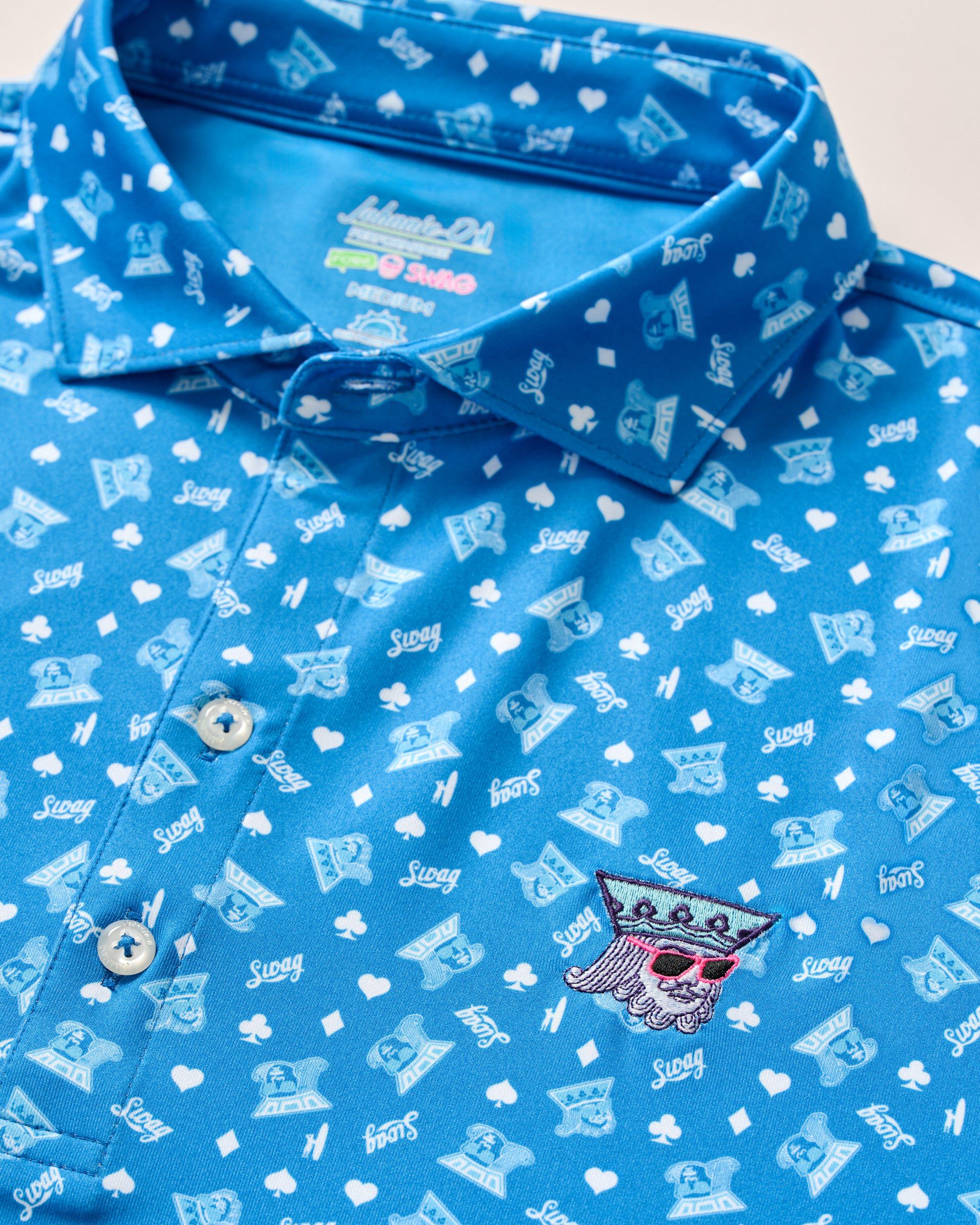 SWAG Golf x Johnnie-O Performance Polo - Blackjack