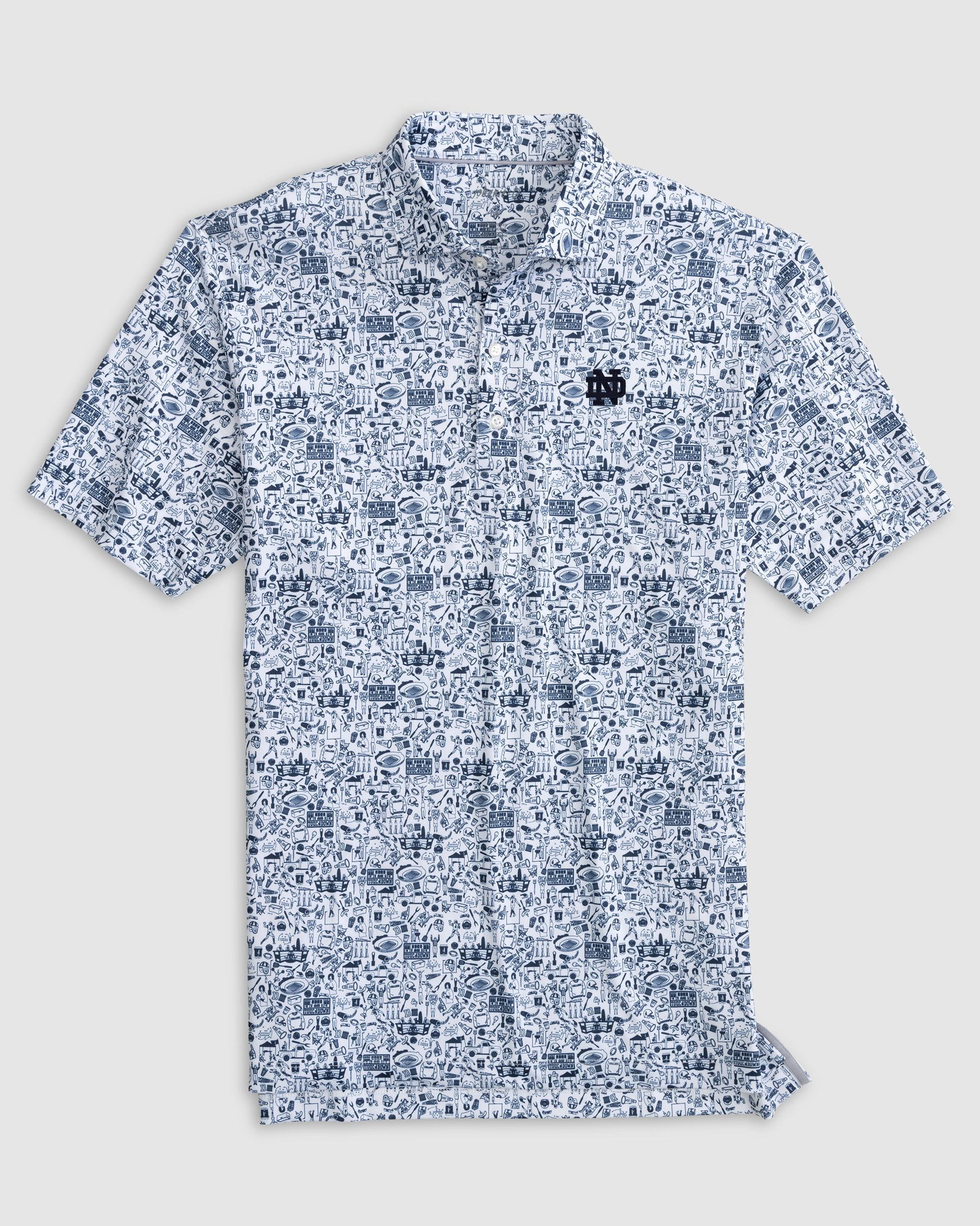 Notre Dame Tailgater 2.0 Printed Jersey Performance Polo