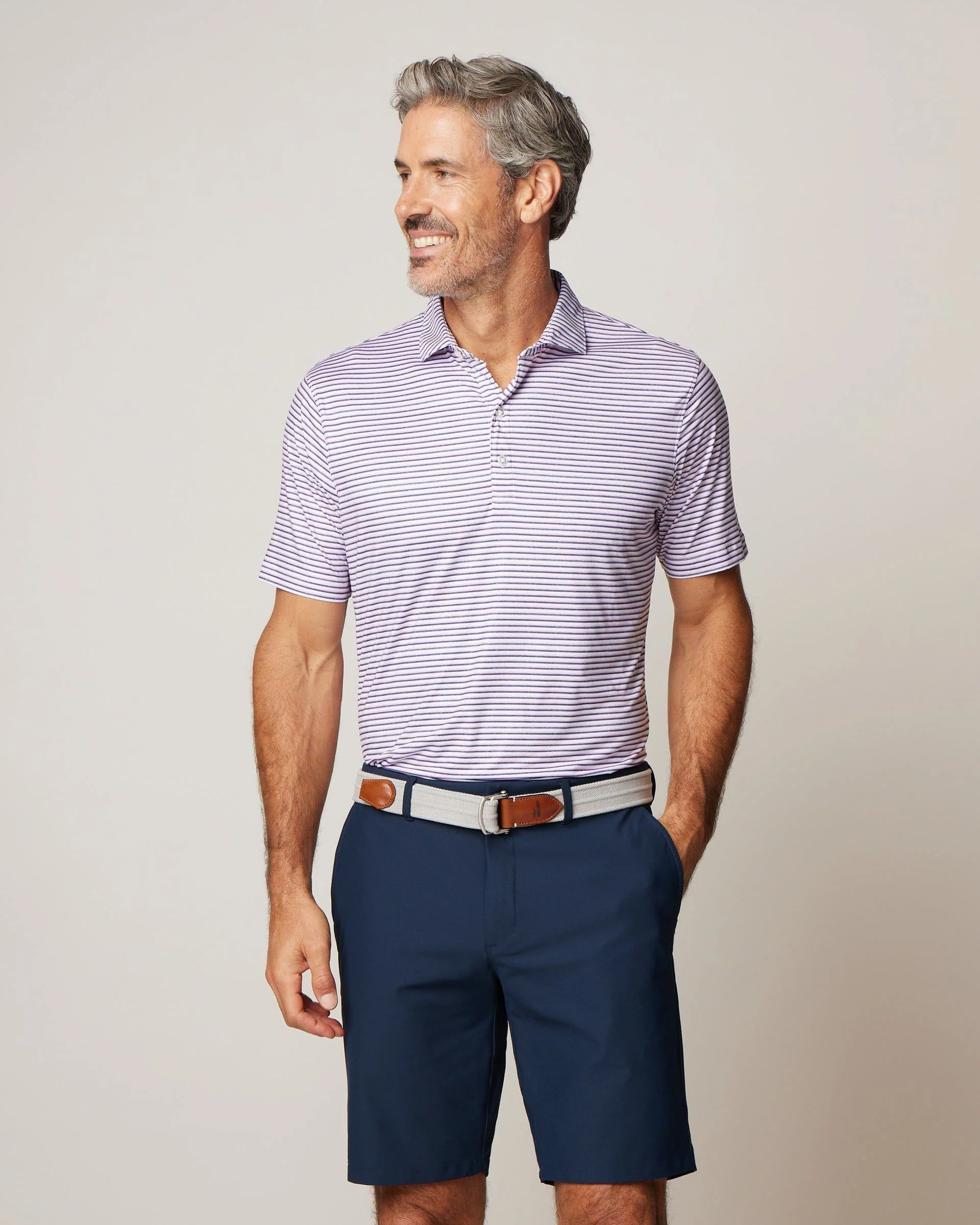 Featherweight Performance Polo - Warwick Stripe