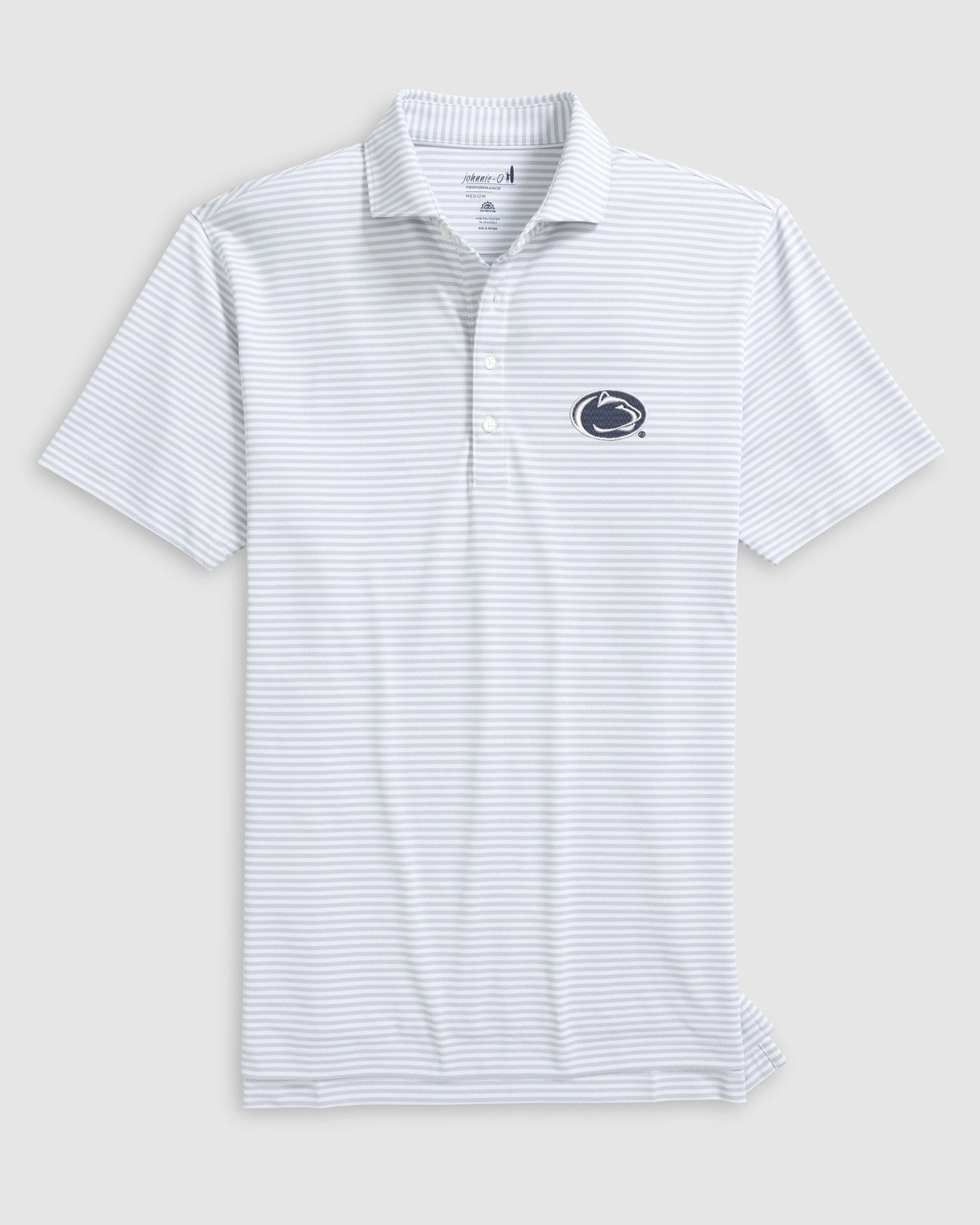 Penn State Stetsons Striped Performance Mesh Polo