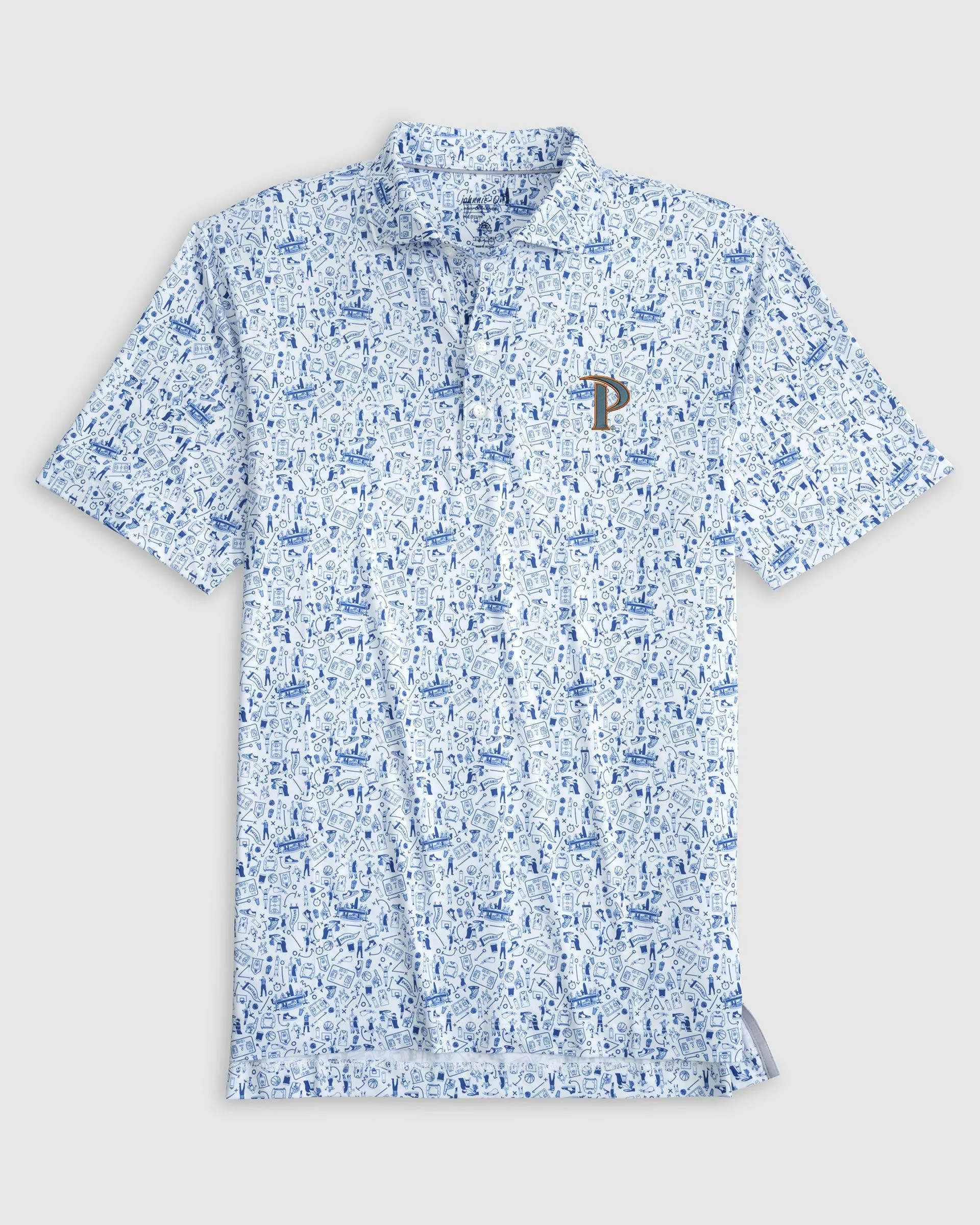 Pepperdine Hoop There It Is Printed Performance Jersey Polo