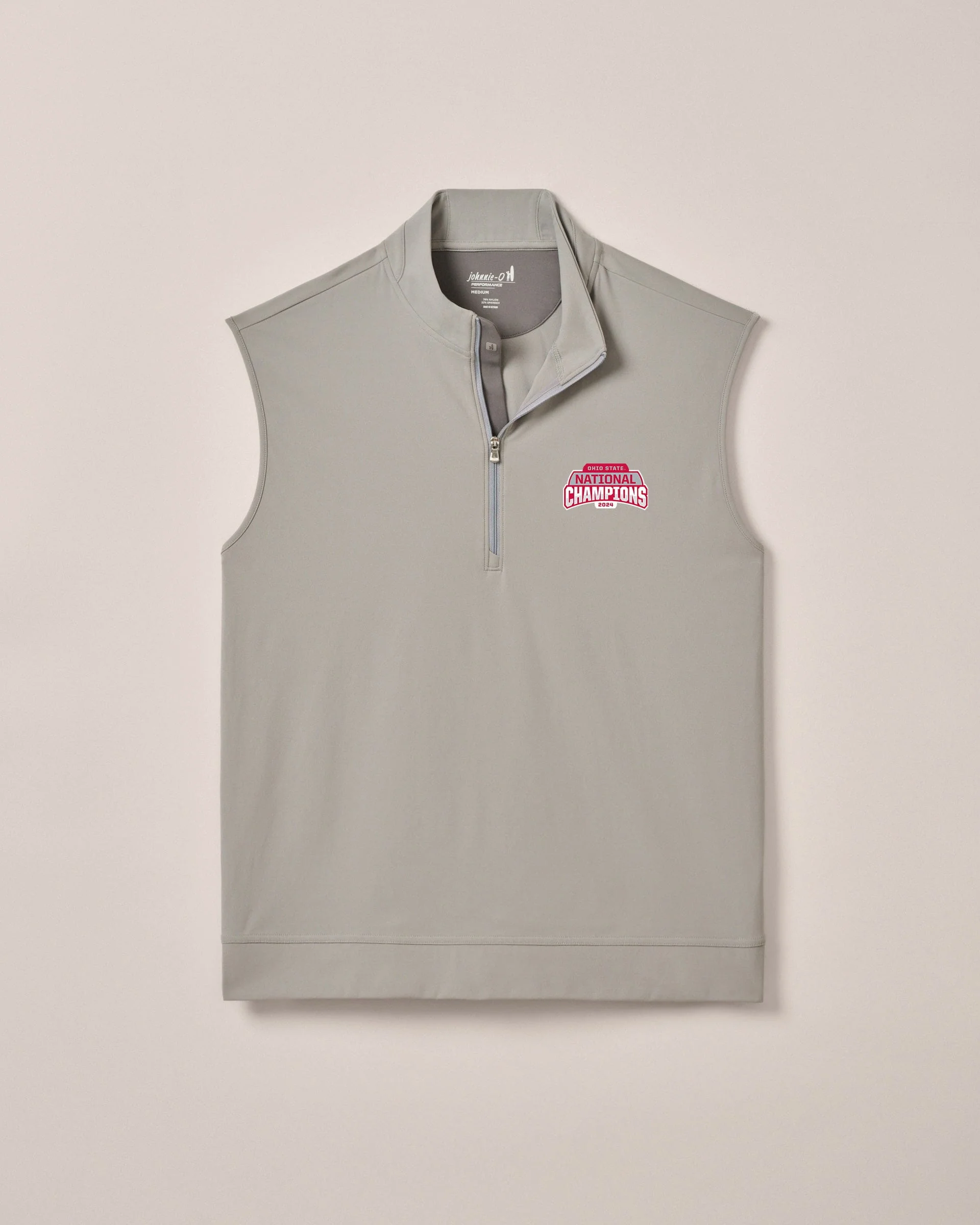 Ohio State Torque 1/4 Zip Performance Vest - 2024 CFP Champions Logo