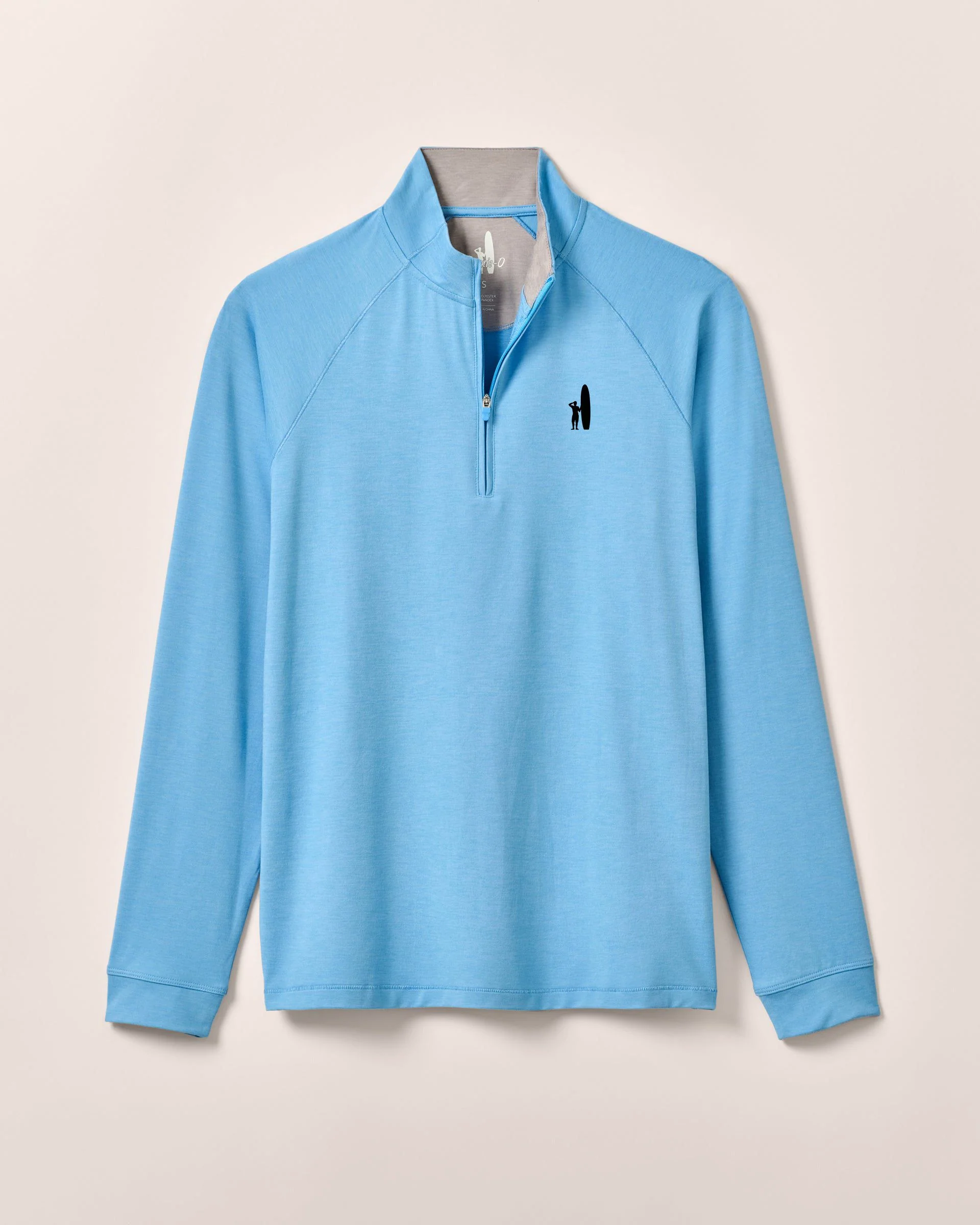 Custom Surfer Logo Freeborne Performance 1/4 Zip Pullover