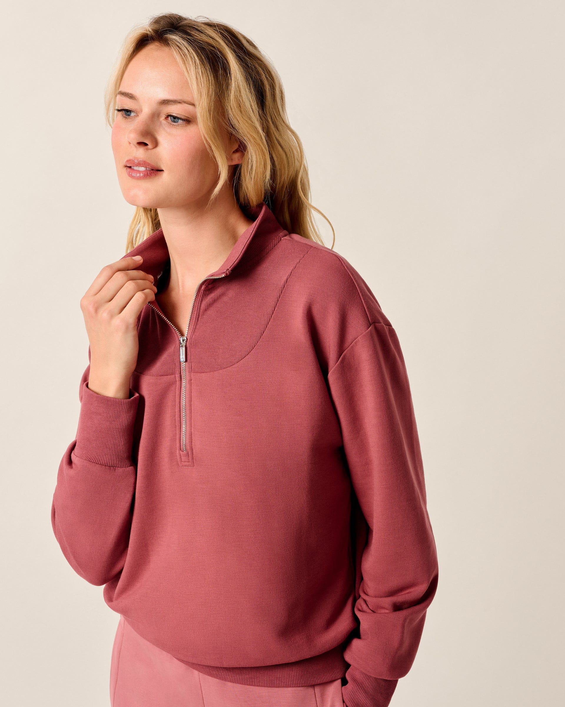 Naomi Rib Knit 1/4-Zip