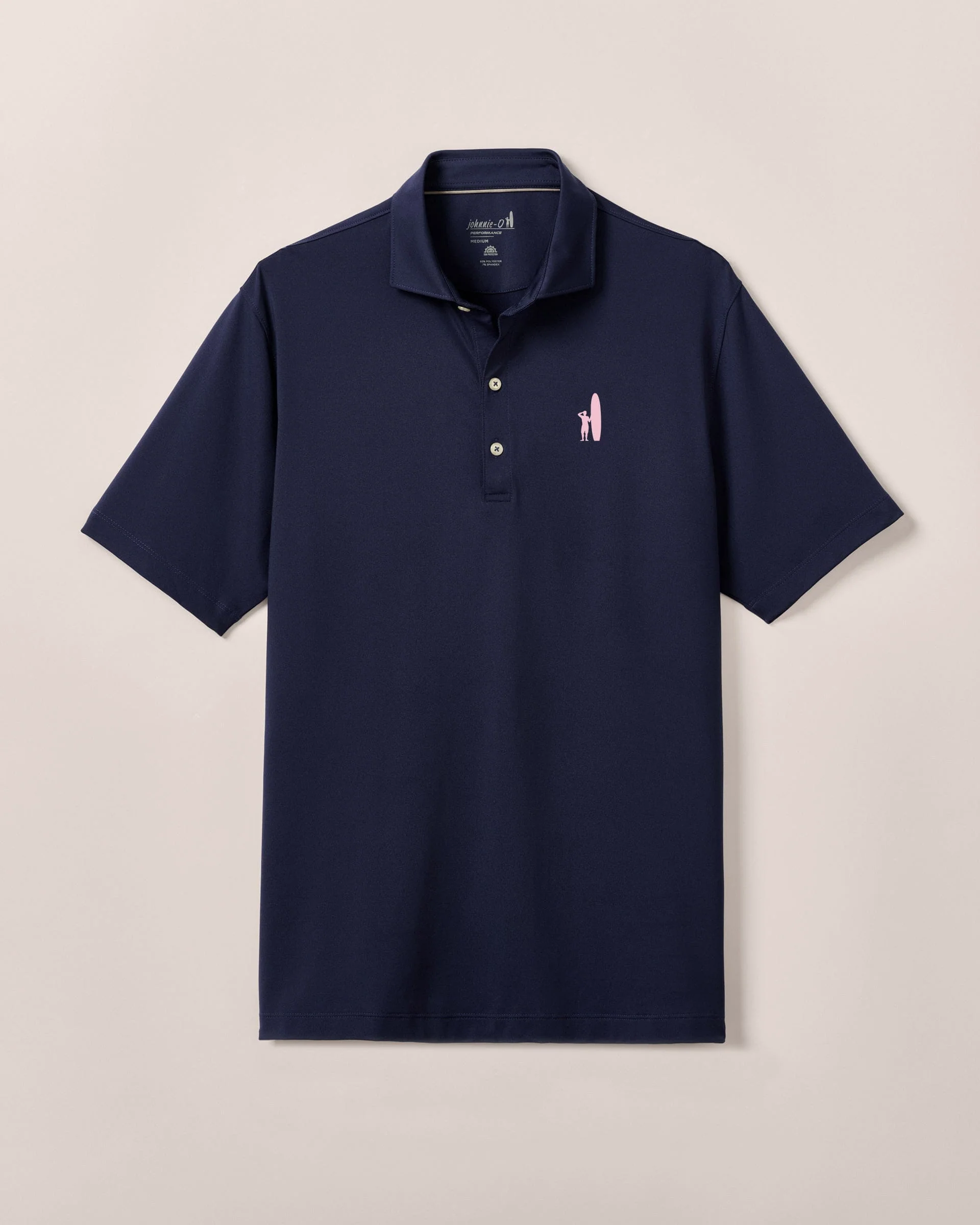 Custom Surfer Logo Performance Jersey Polo - Birdie
