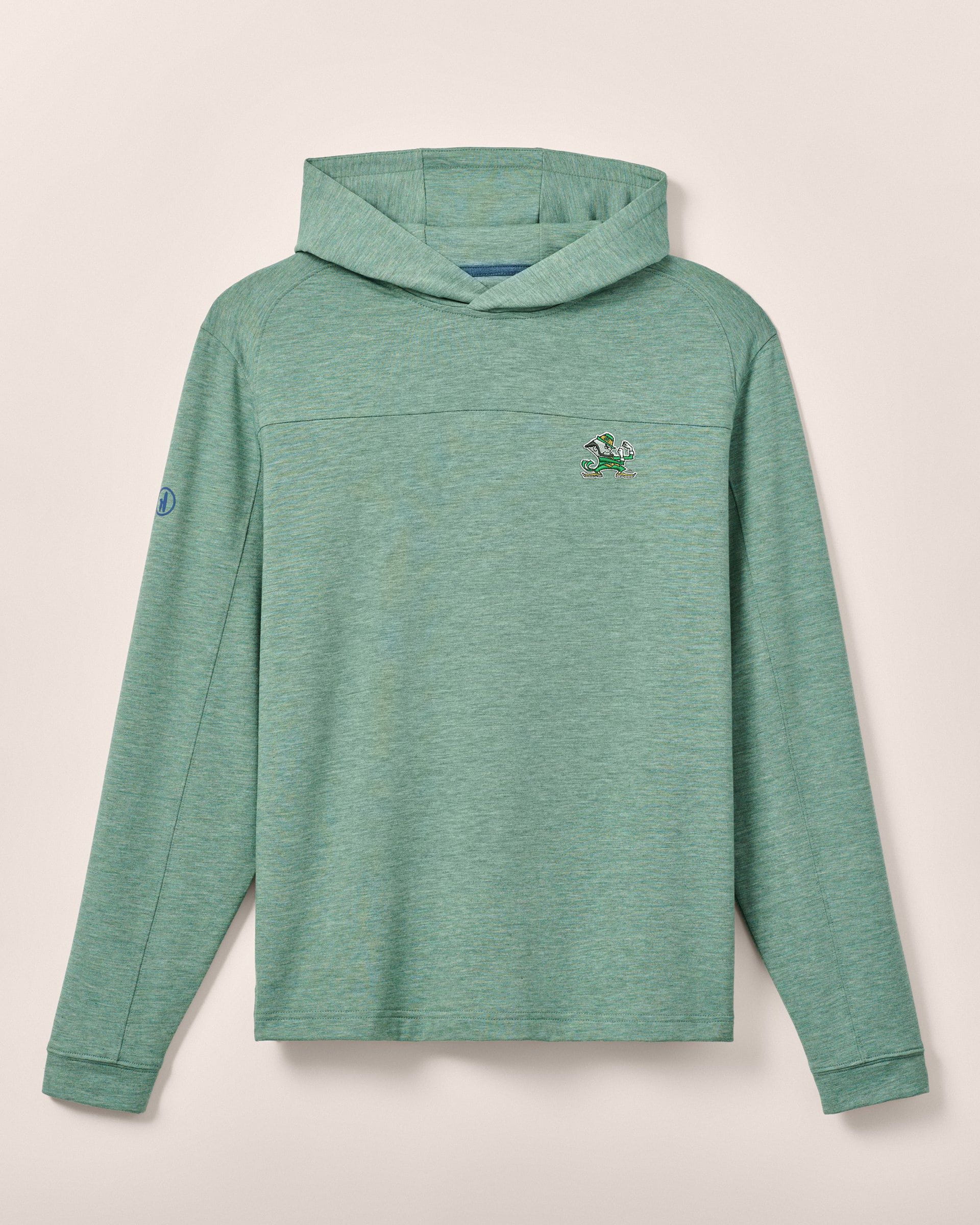 Notre Dame Remmy Lightweight Performance Hoodie - Leprechaun Logo