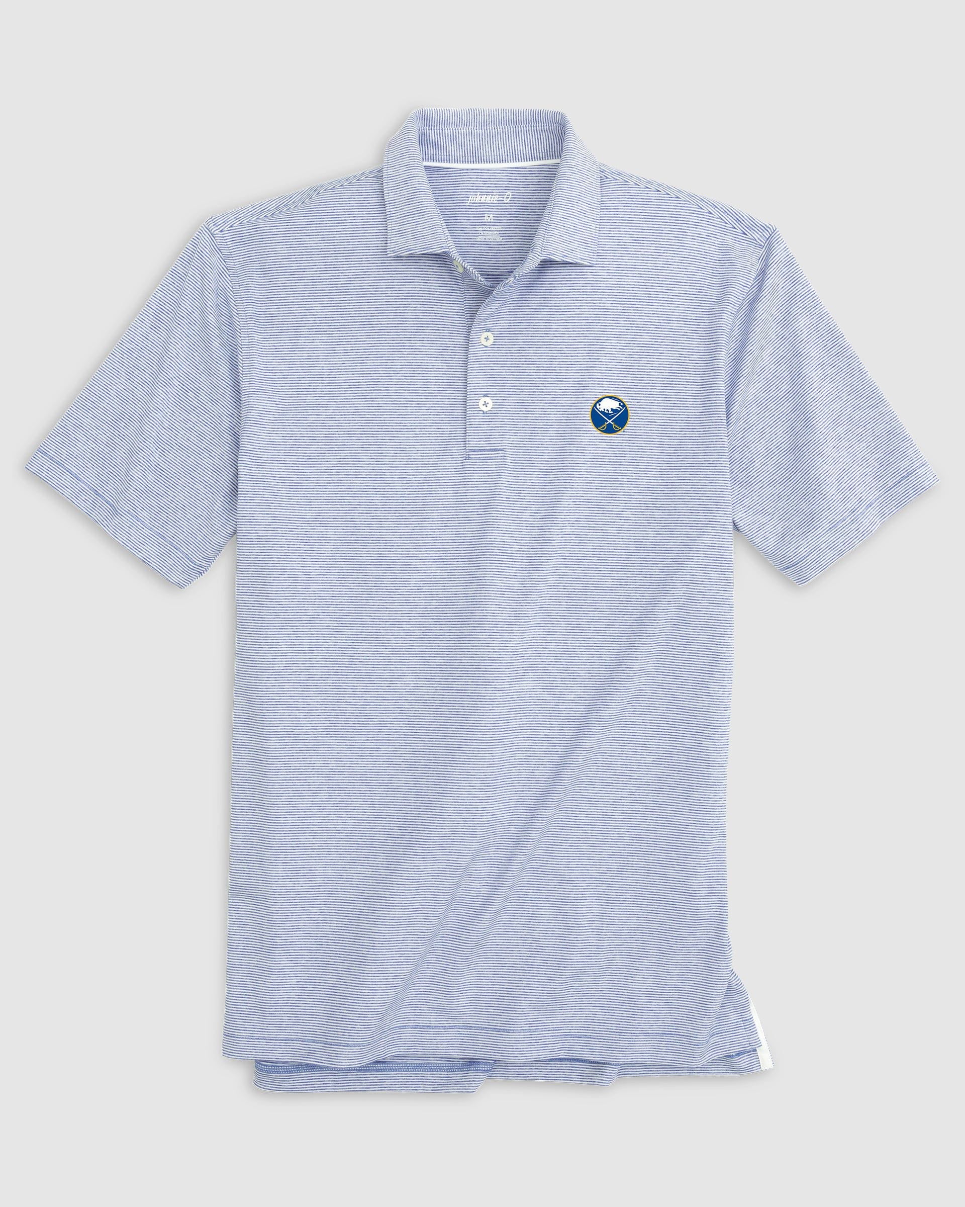 Buffalo Sabres Lyndonn Striped Jersey Performance Polo