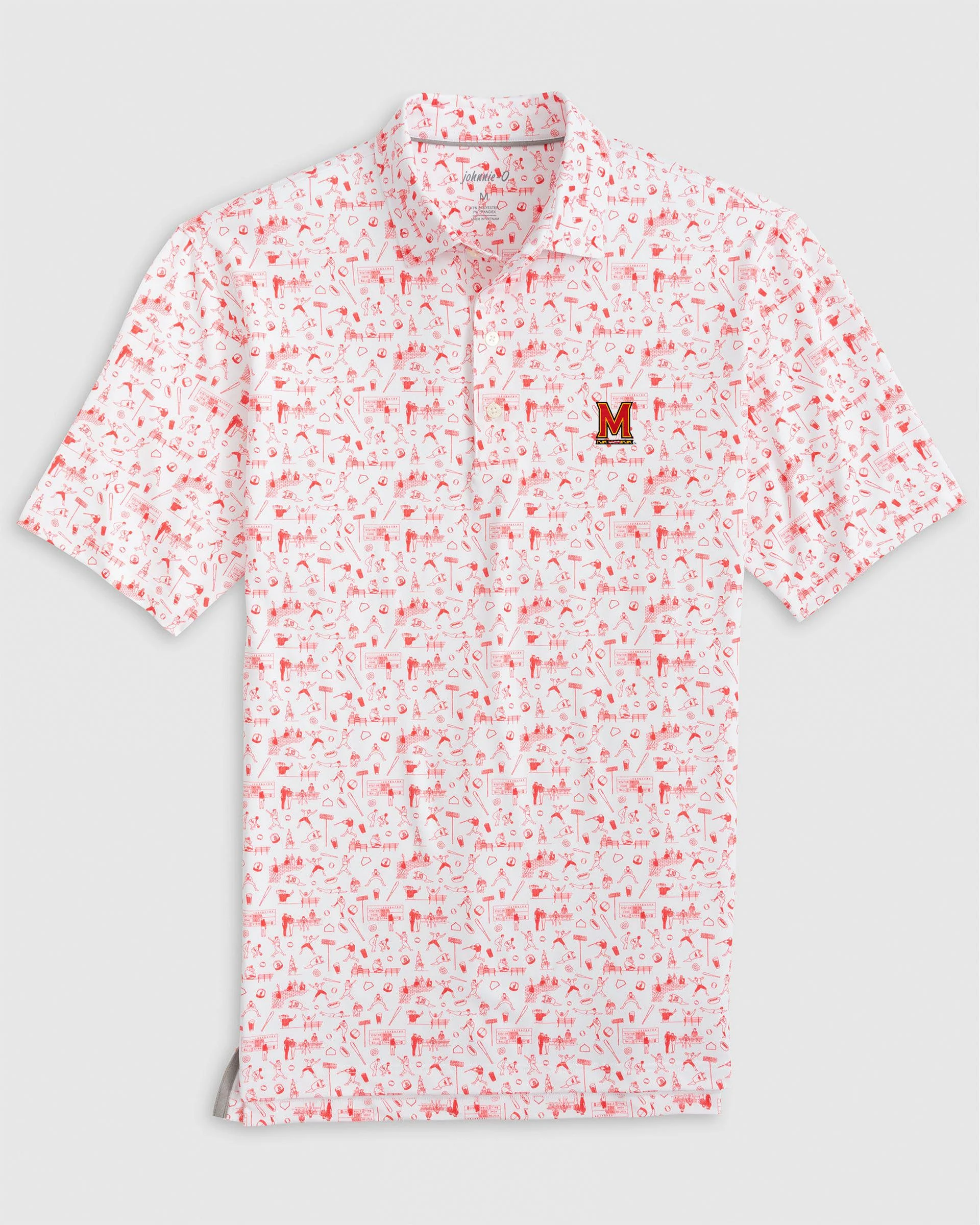 Maryland Ballpark Printed Performance Jersey Polo