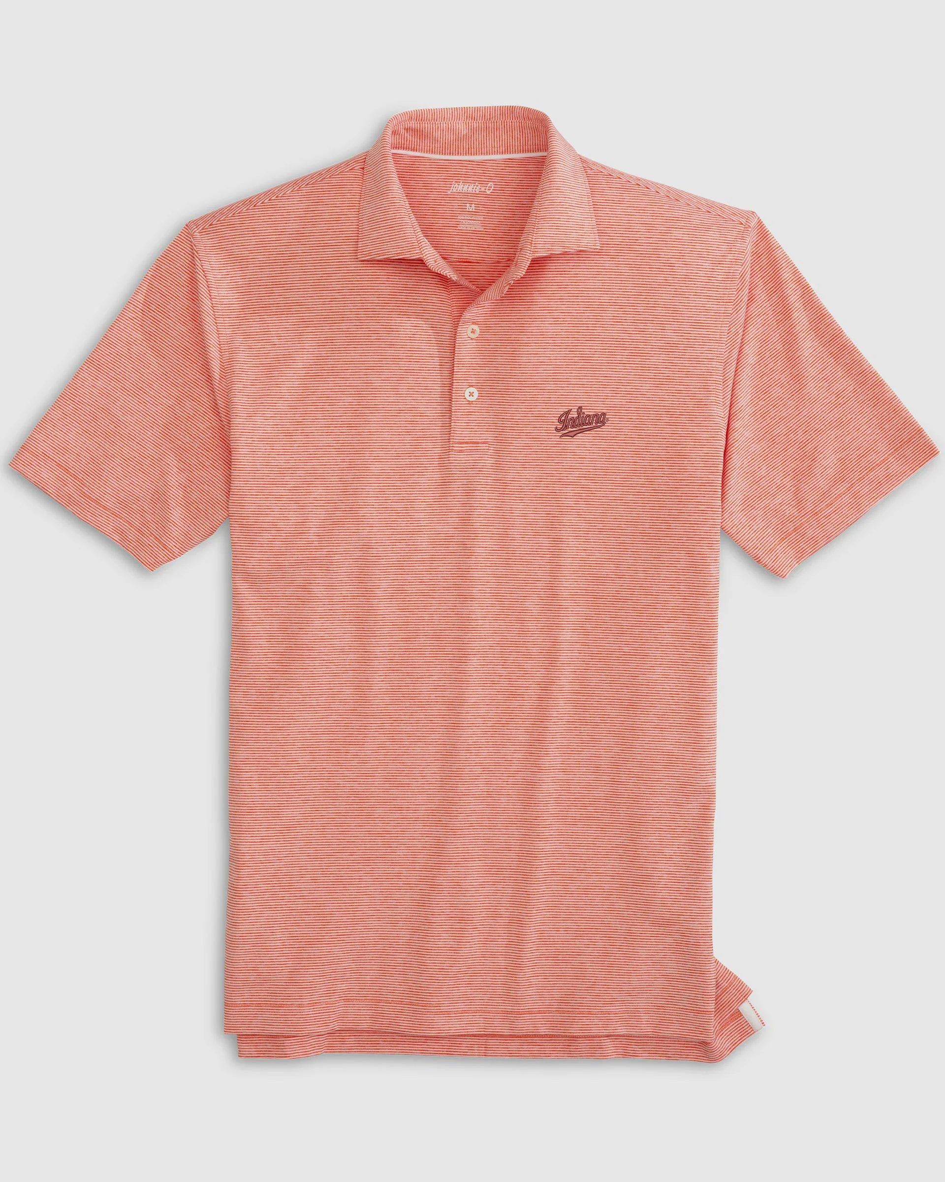 Indiana Lyndonn Jersey Performance Striped Polo - Script Logo