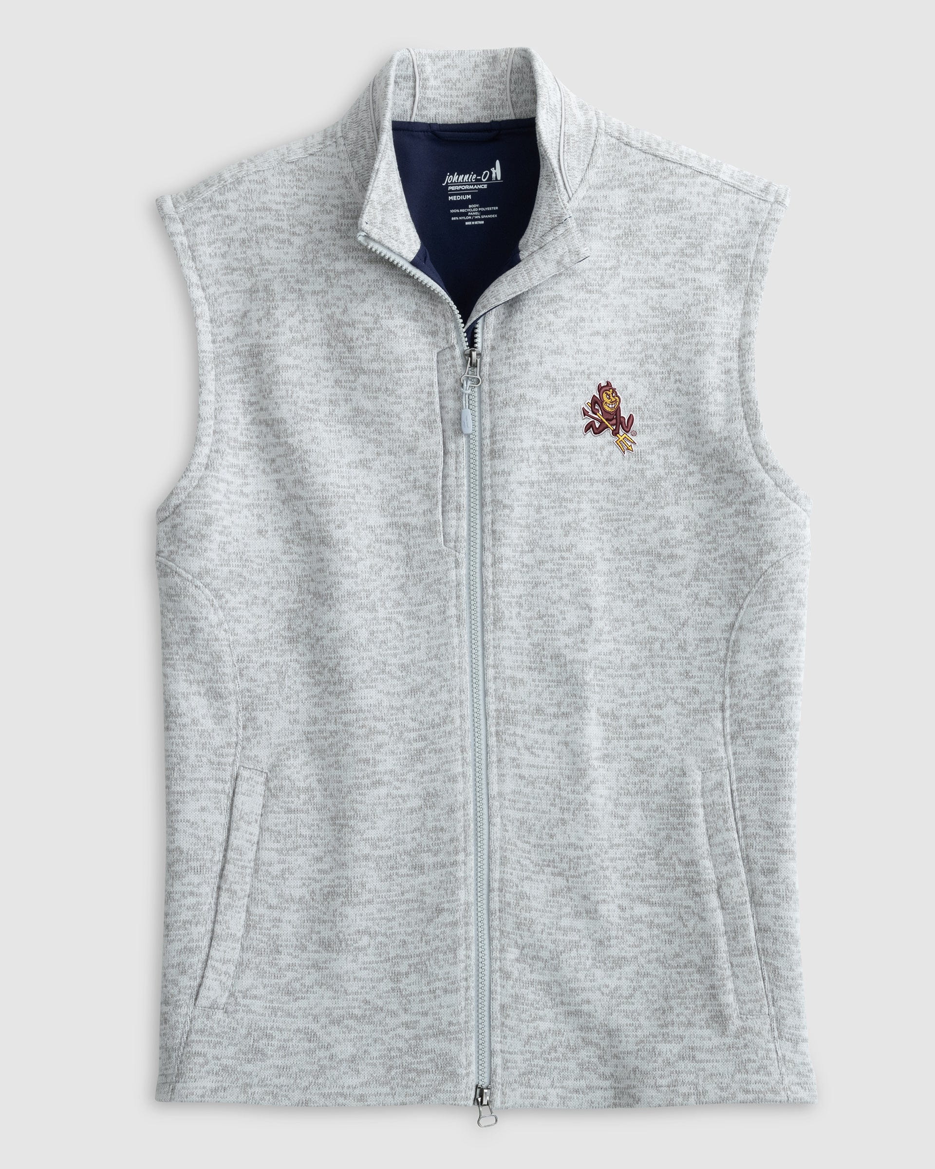 Arizona State Denalis Performance Fleece Vest - Sparky Logo