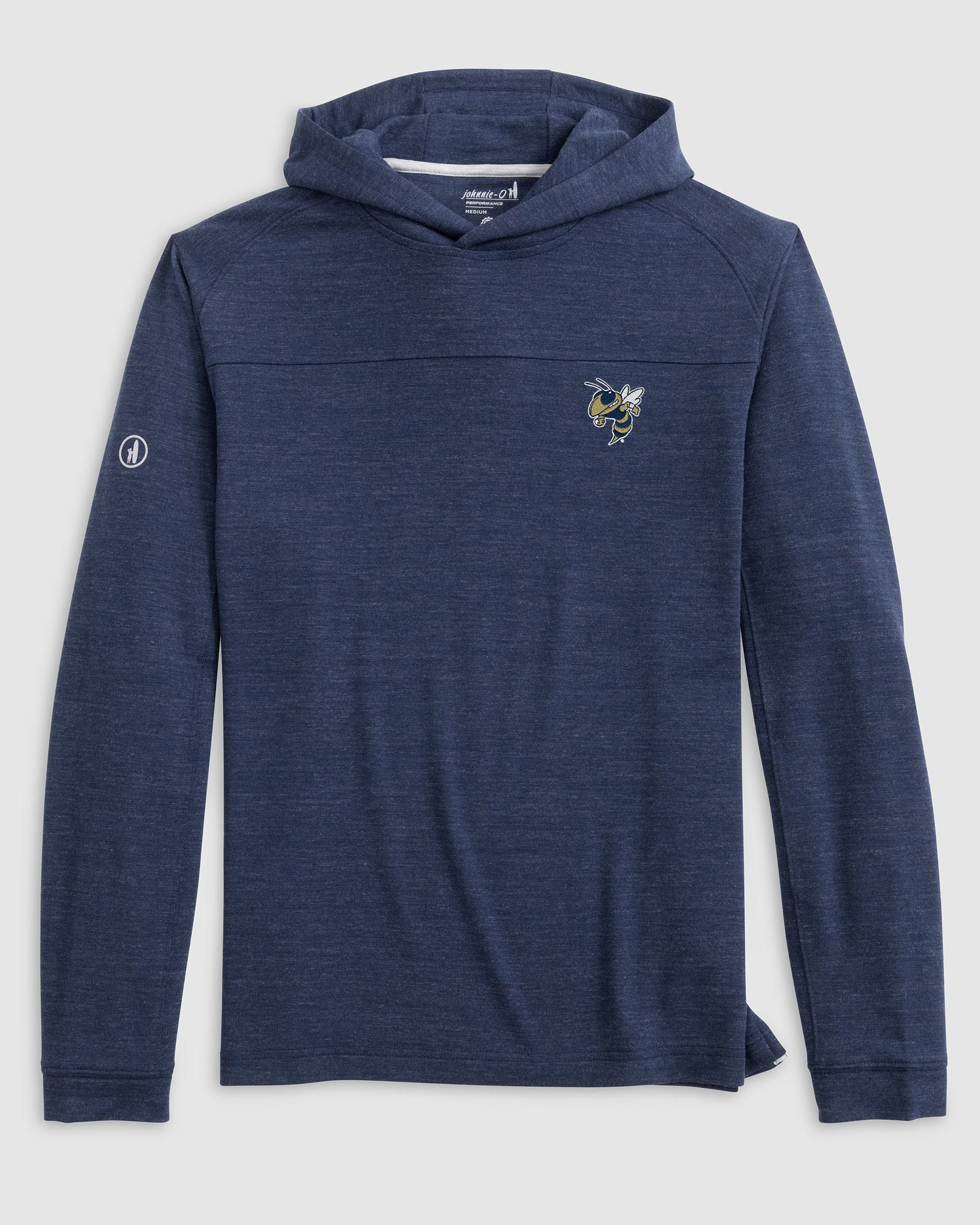 Georgia Tech Remmy Lightweight Performance Hoodie - Buzz Logo